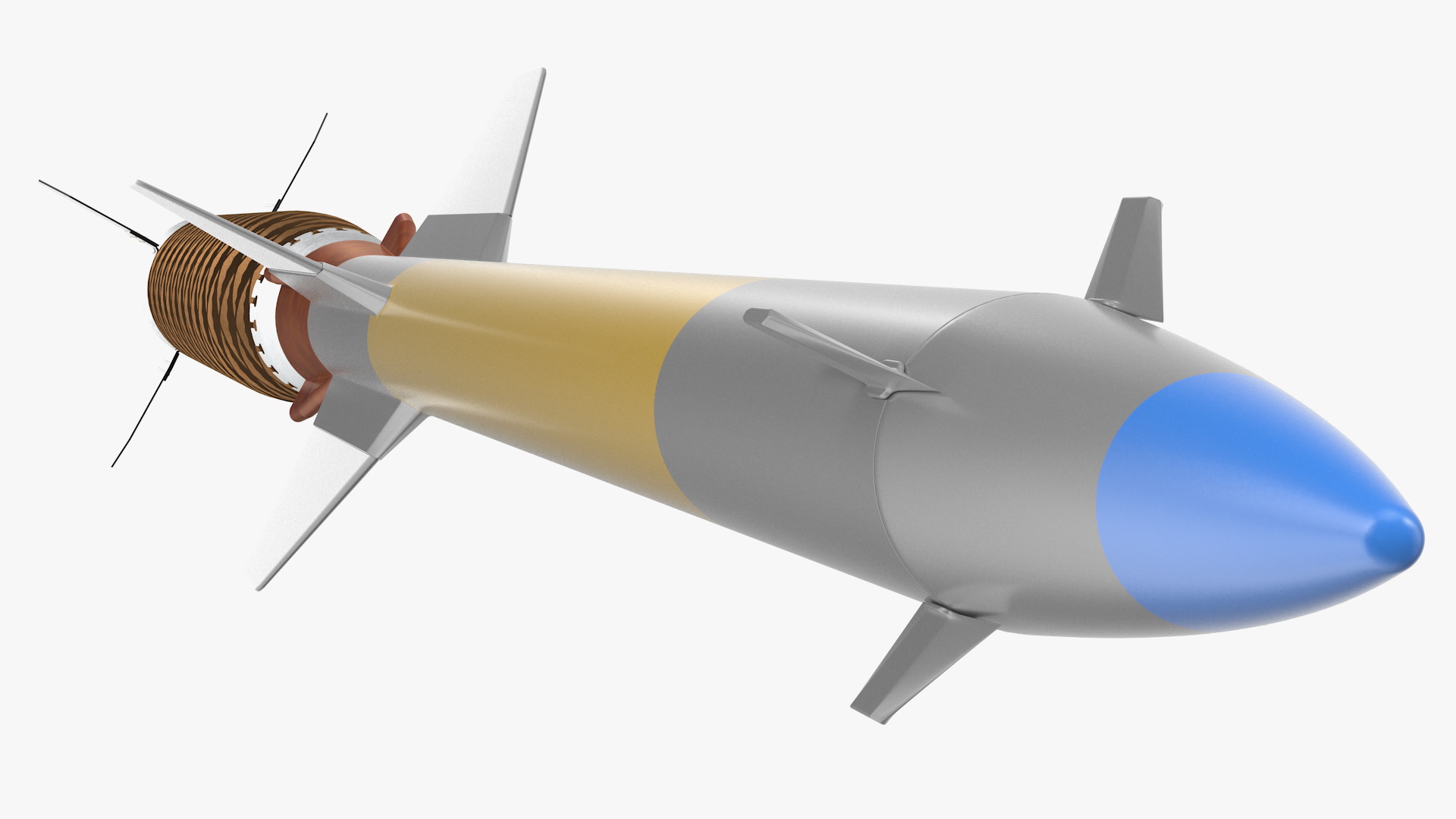 Pantsir S1 Two-Stage Missile 57E6E 3D model