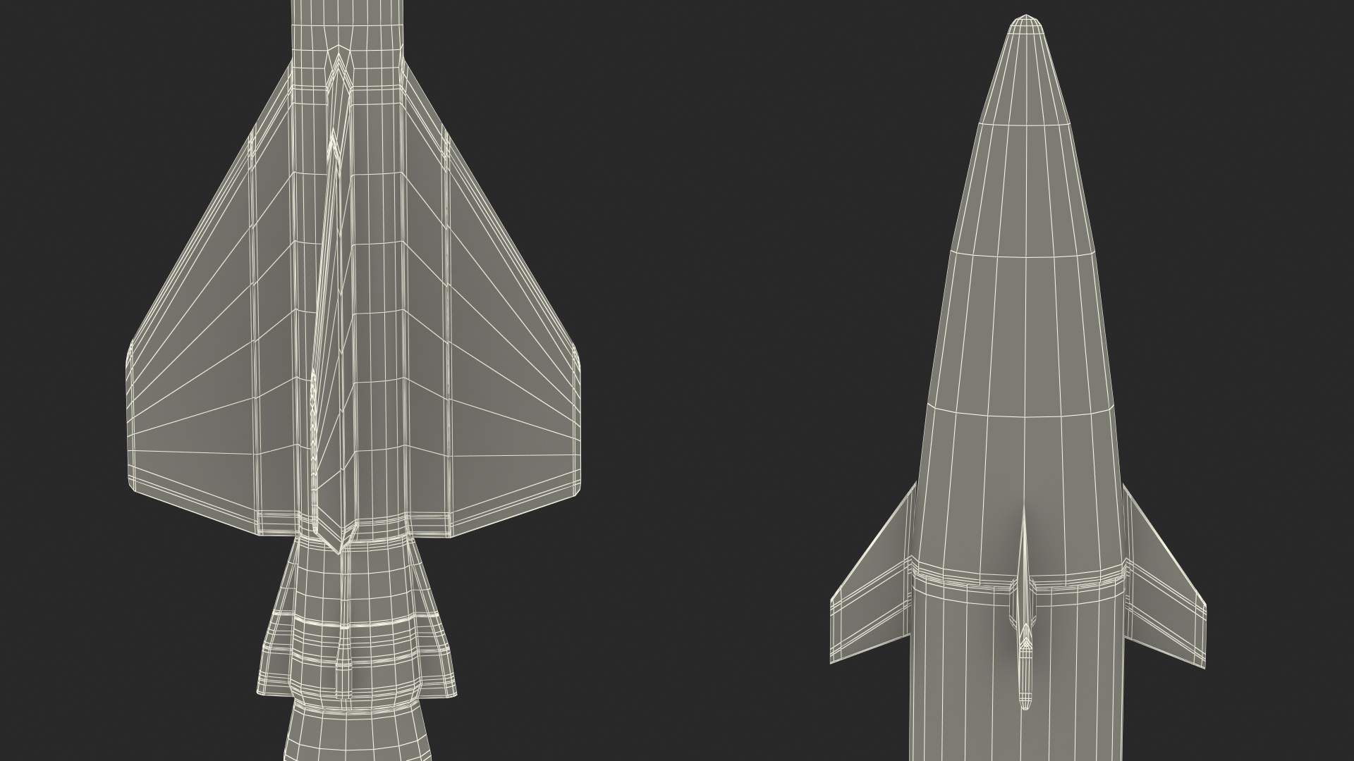 Pantsir S1 Two-Stage Missile 57E6E 3D model