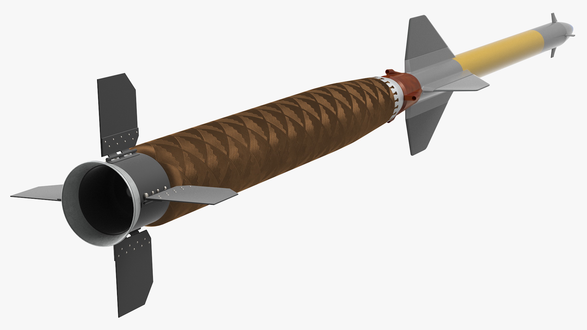 Pantsir S1 Two-Stage Missile 57E6E 3D model