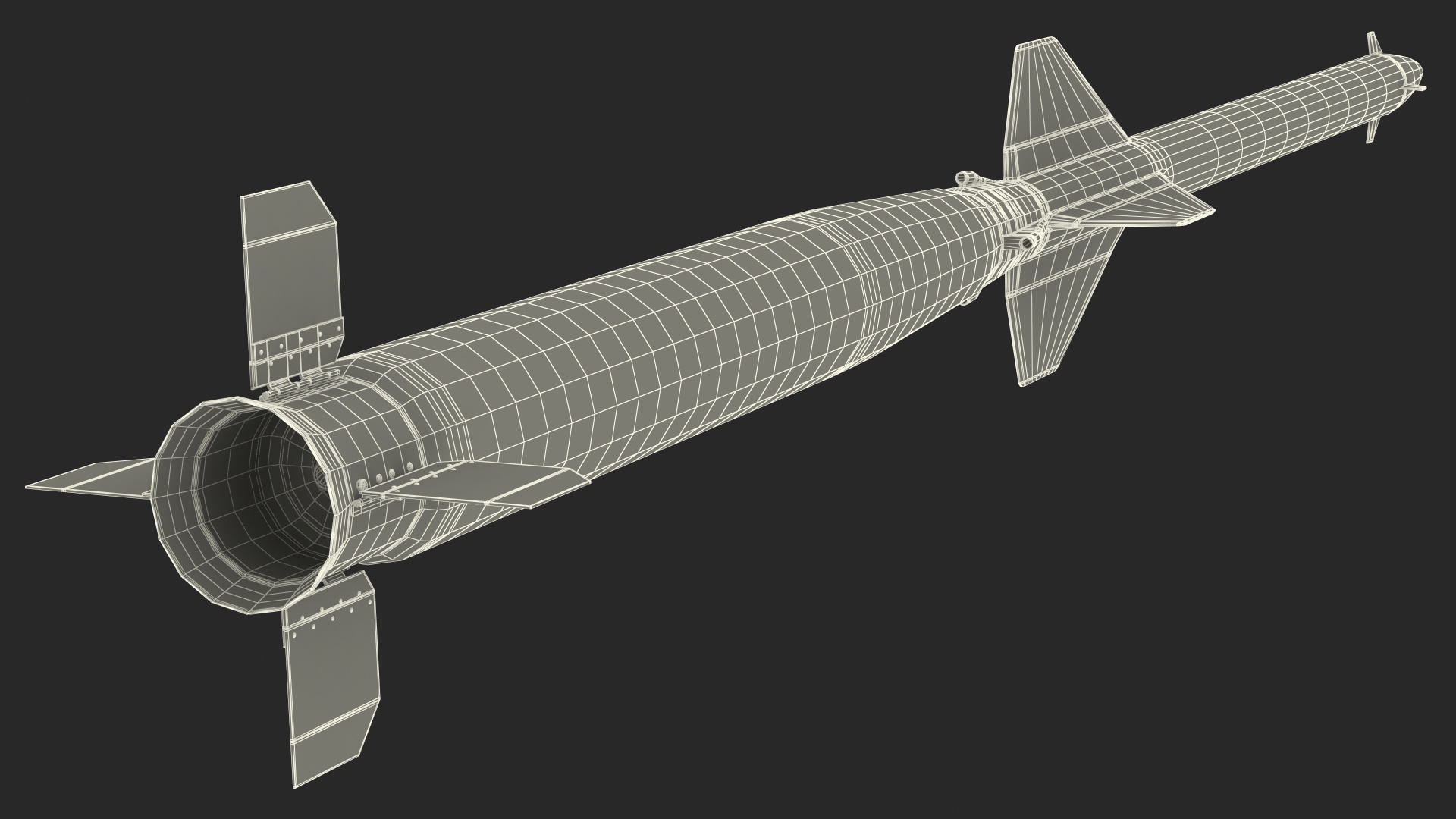 Pantsir S1 Two-Stage Missile 57E6E 3D model