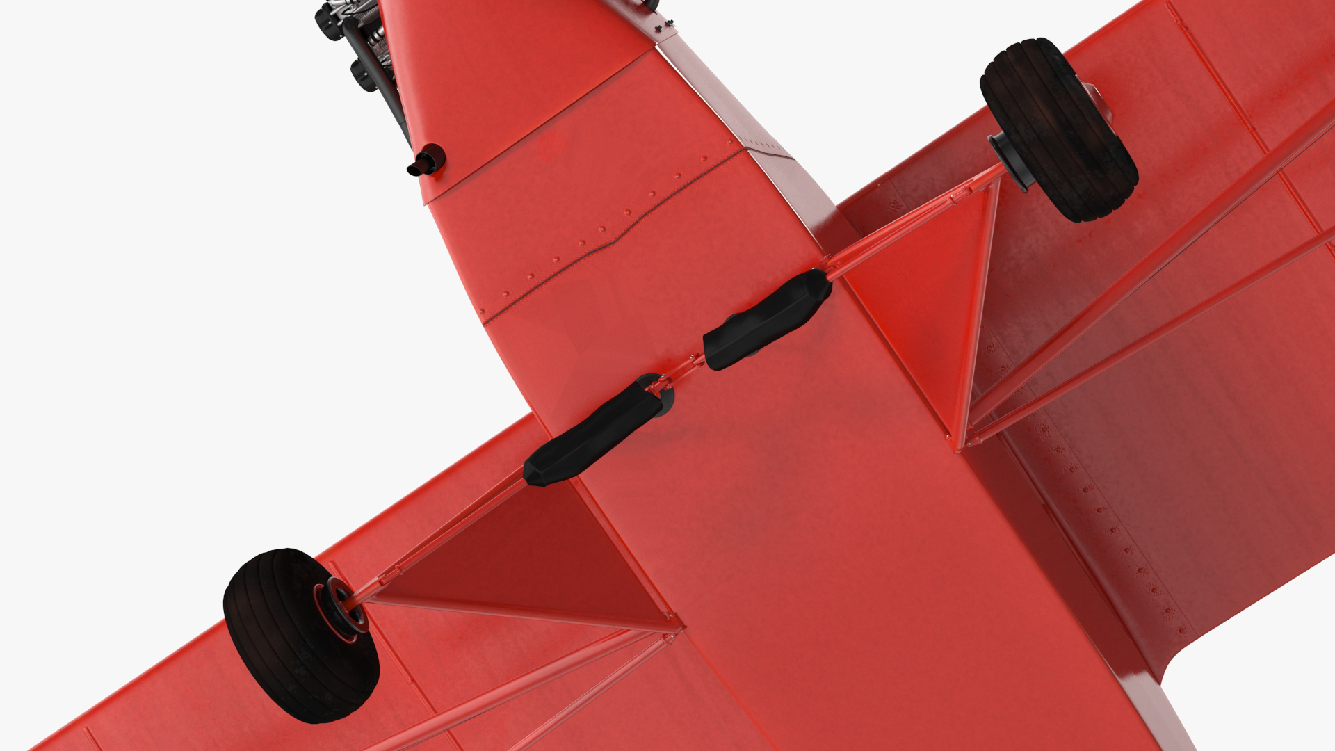 3D Classic Monoplane Aircraft Piper J-3
