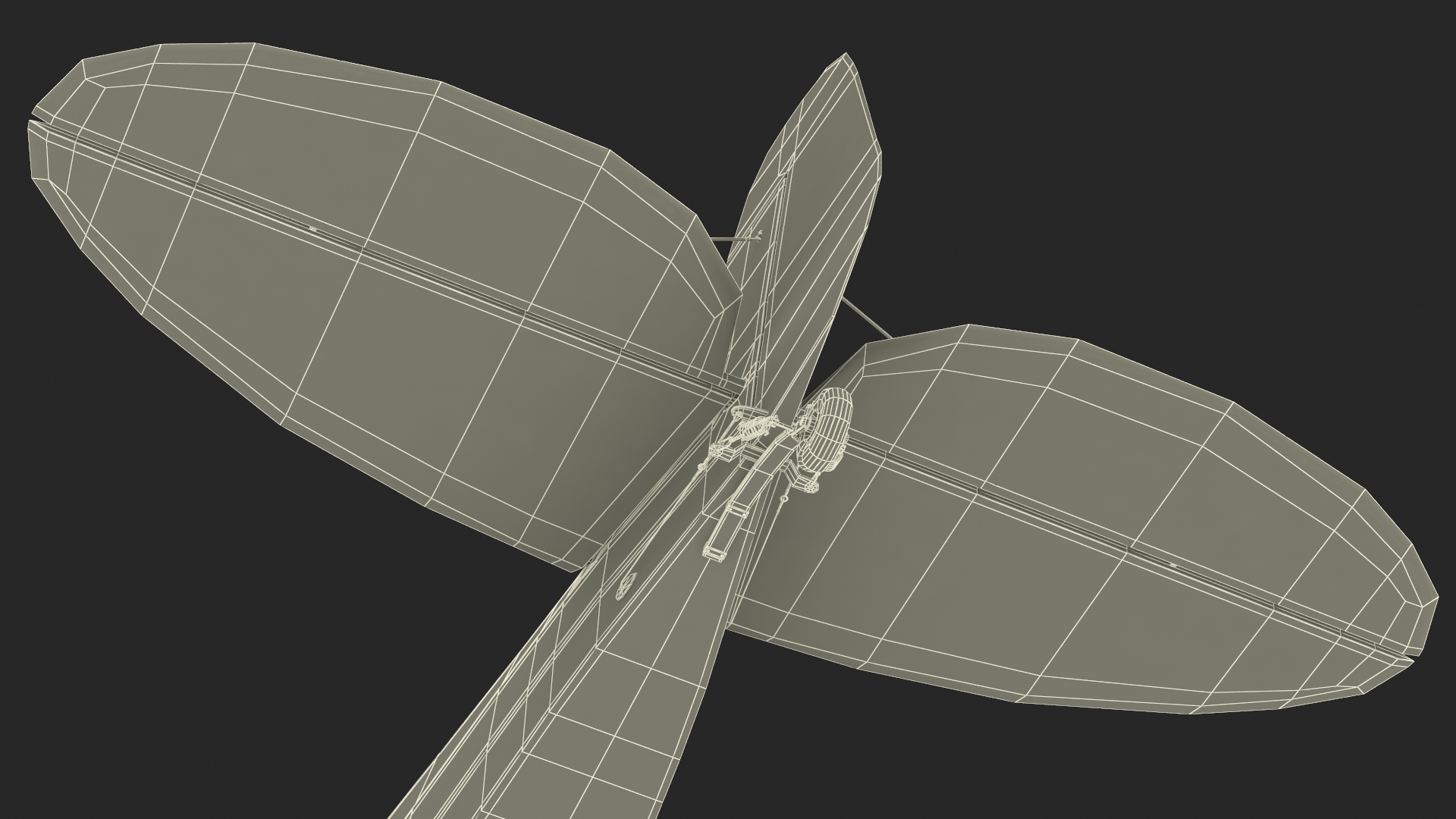 3D Classic Monoplane Aircraft Piper J-3