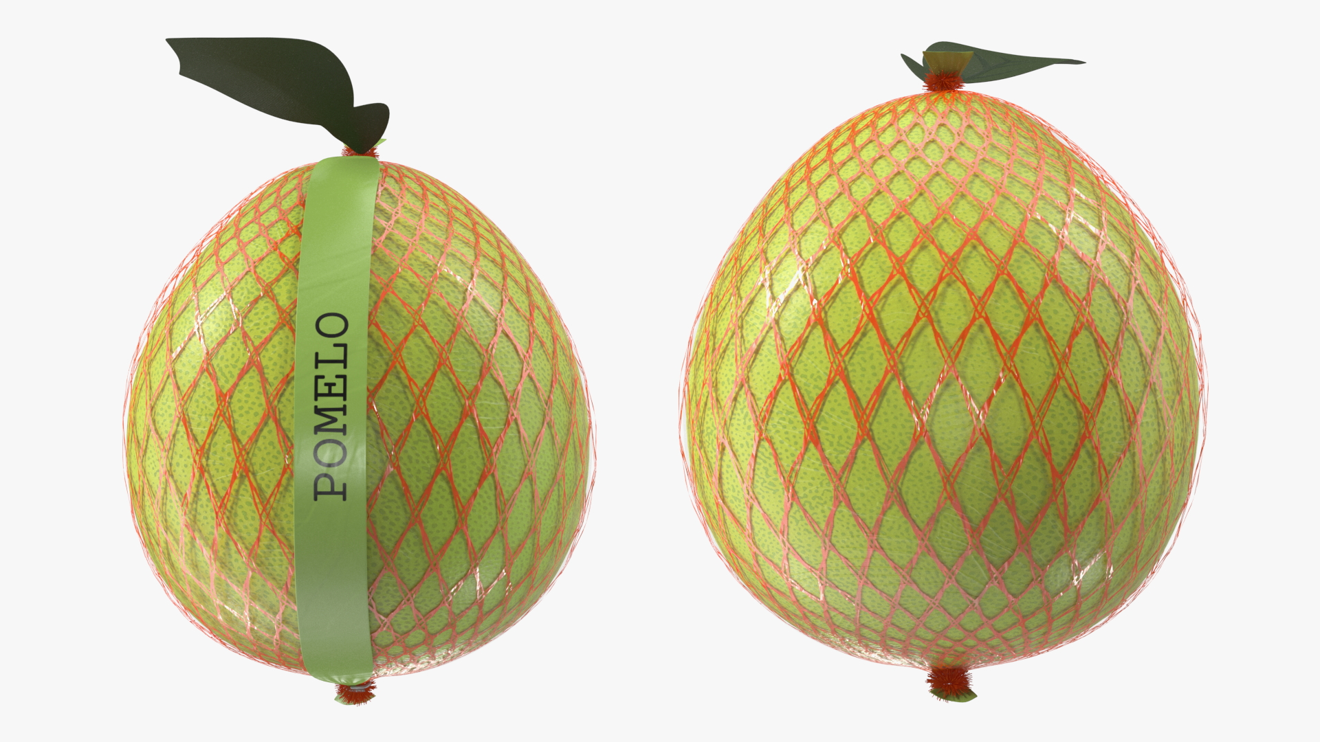 3D model Pomelo Green Fruit Package Fur