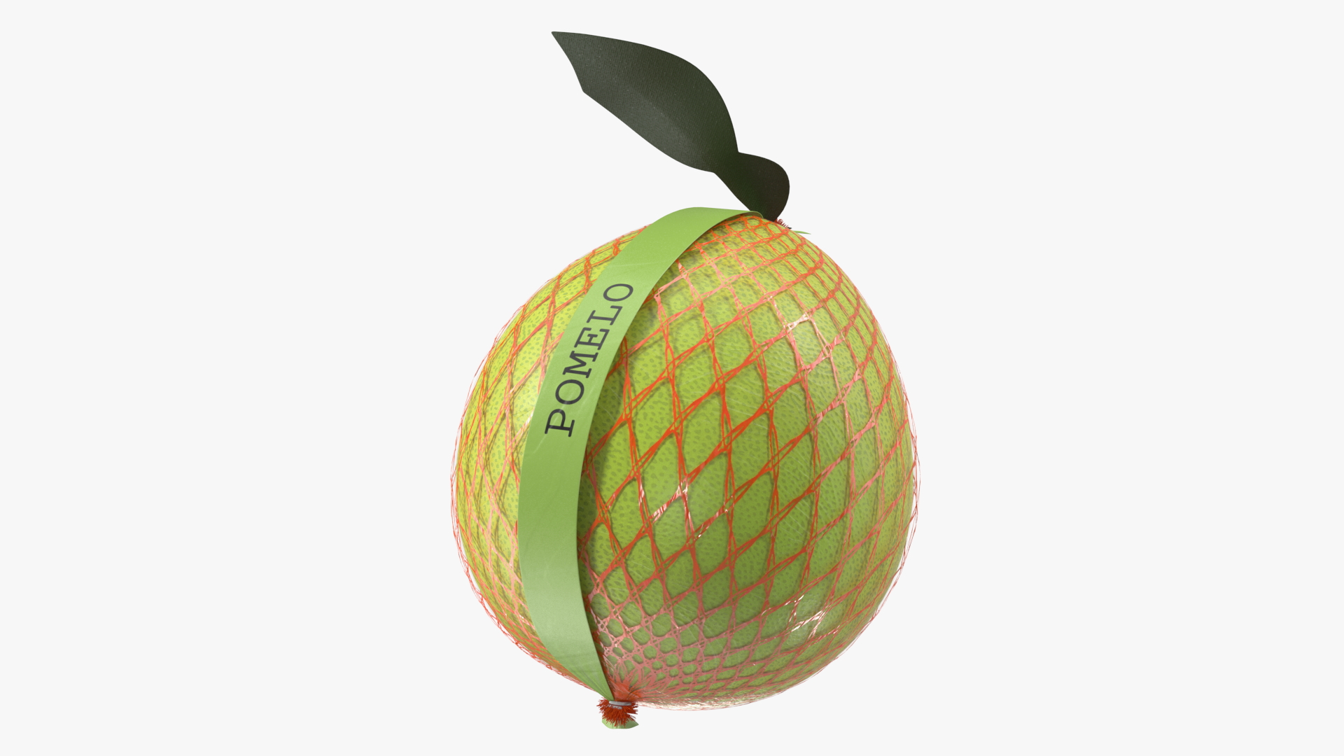 3D model Pomelo Green Fruit Package Fur