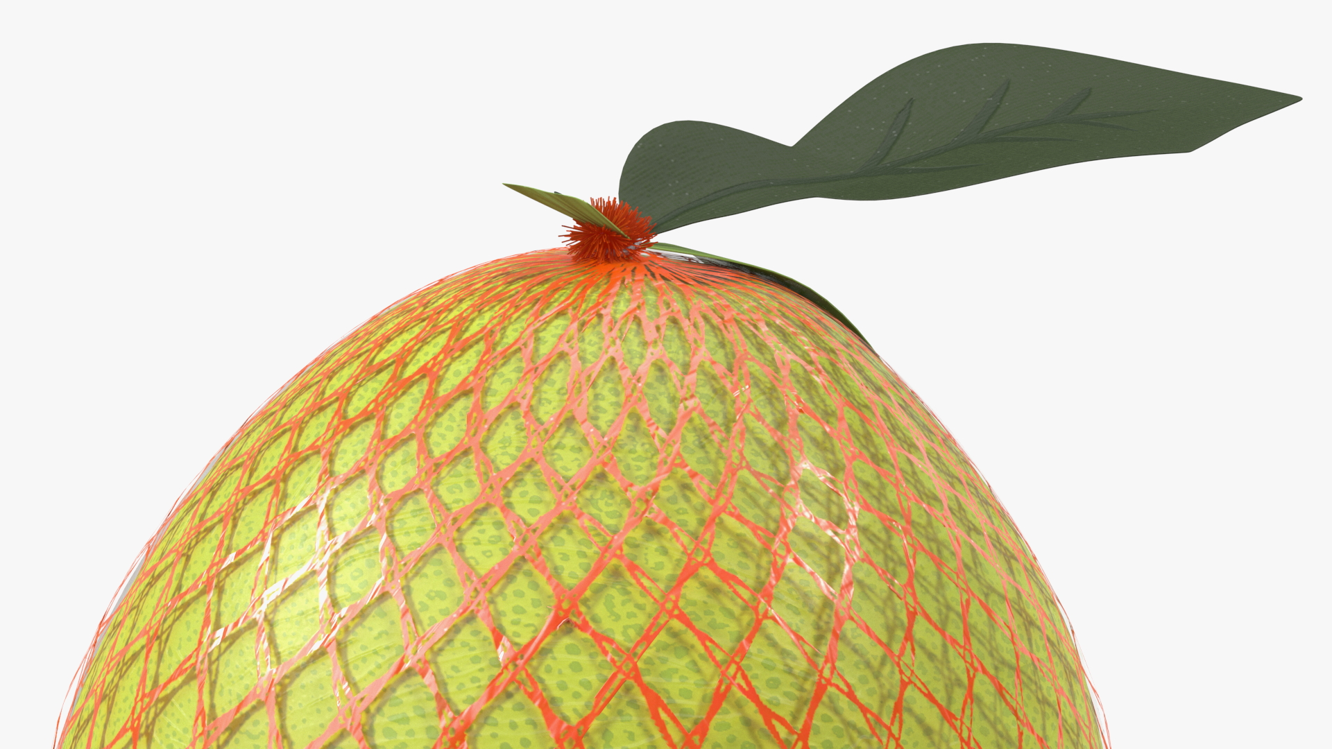3D model Pomelo Green Fruit Package Fur