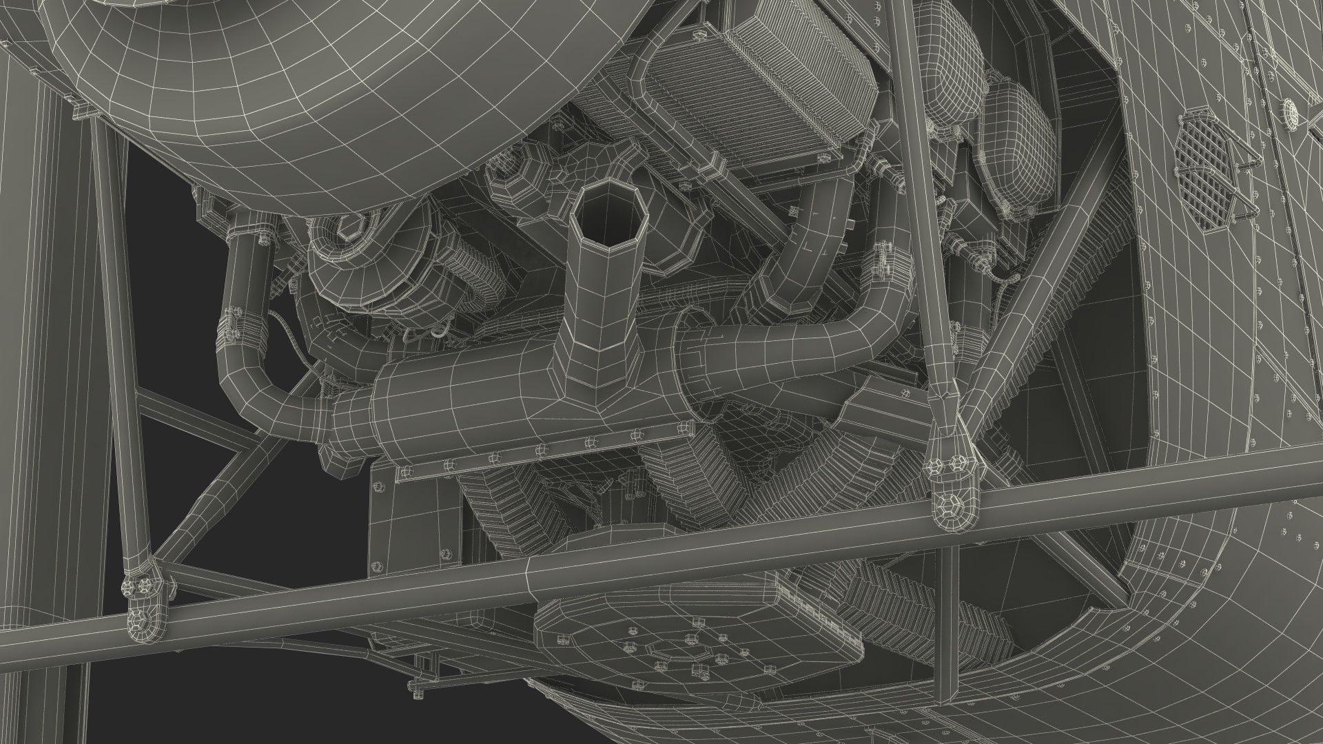 Helicopter Simulator Yellow Rigged 3D model