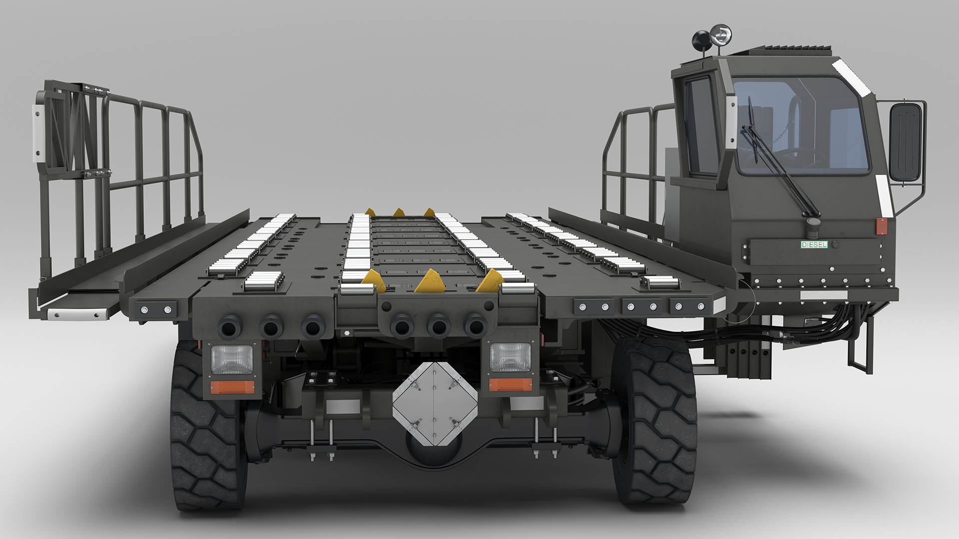 Defense Aircraft Loader New Rigged 3D model