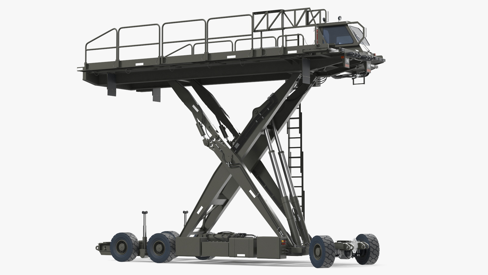 Defense Aircraft Loader New Rigged 3D model
