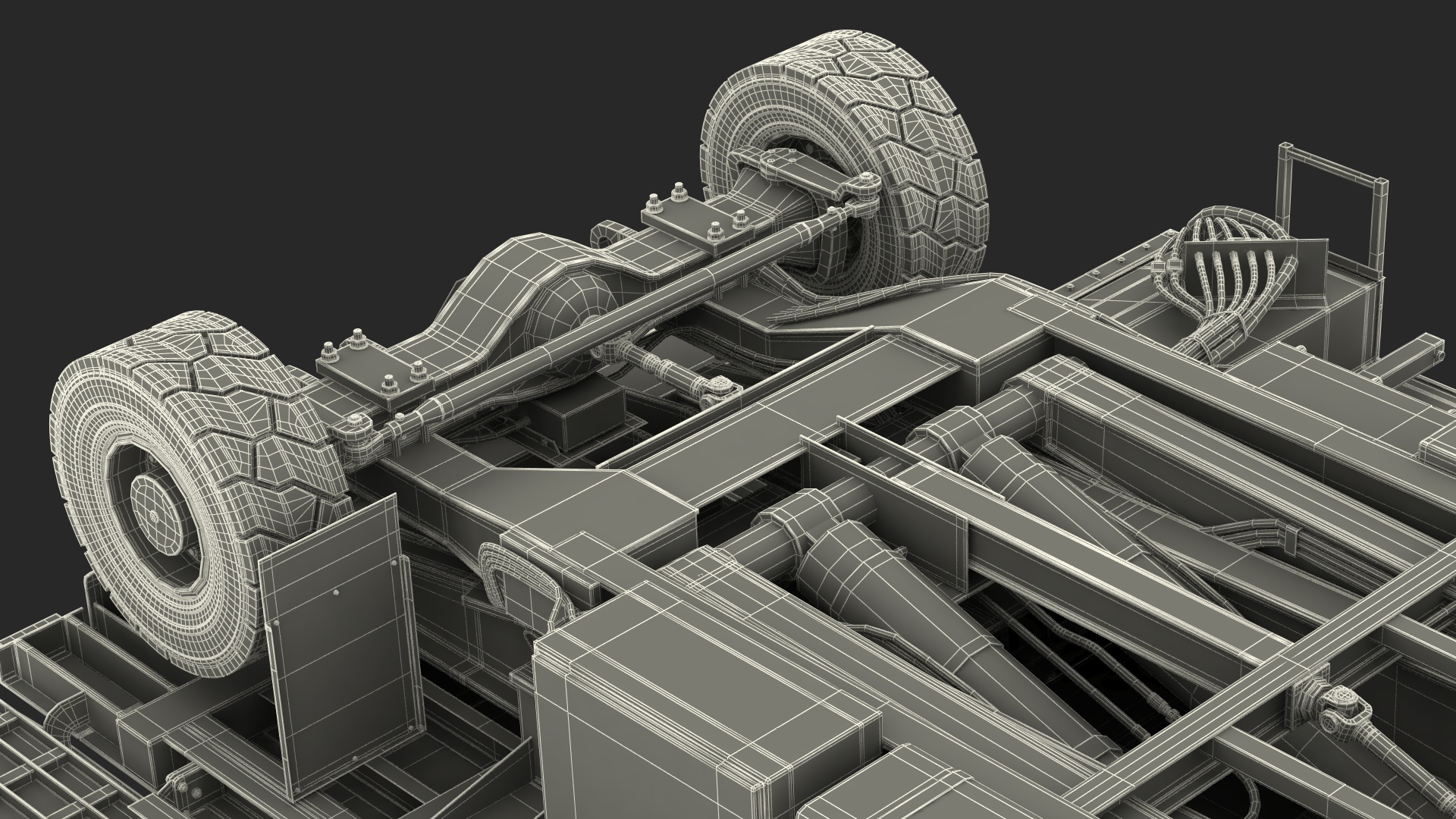 Defense Aircraft Loader New Rigged 3D model