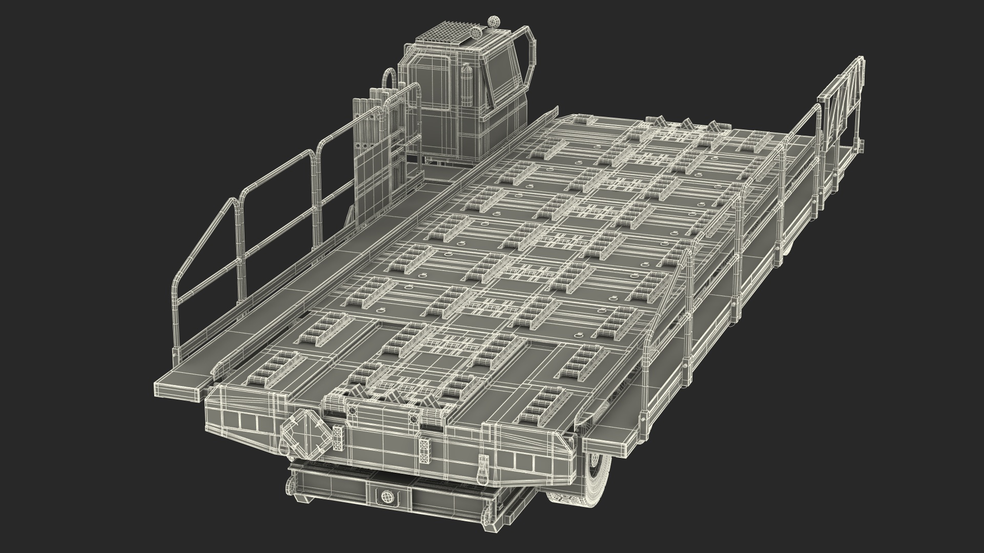 Defense Aircraft Loader New Rigged 3D model