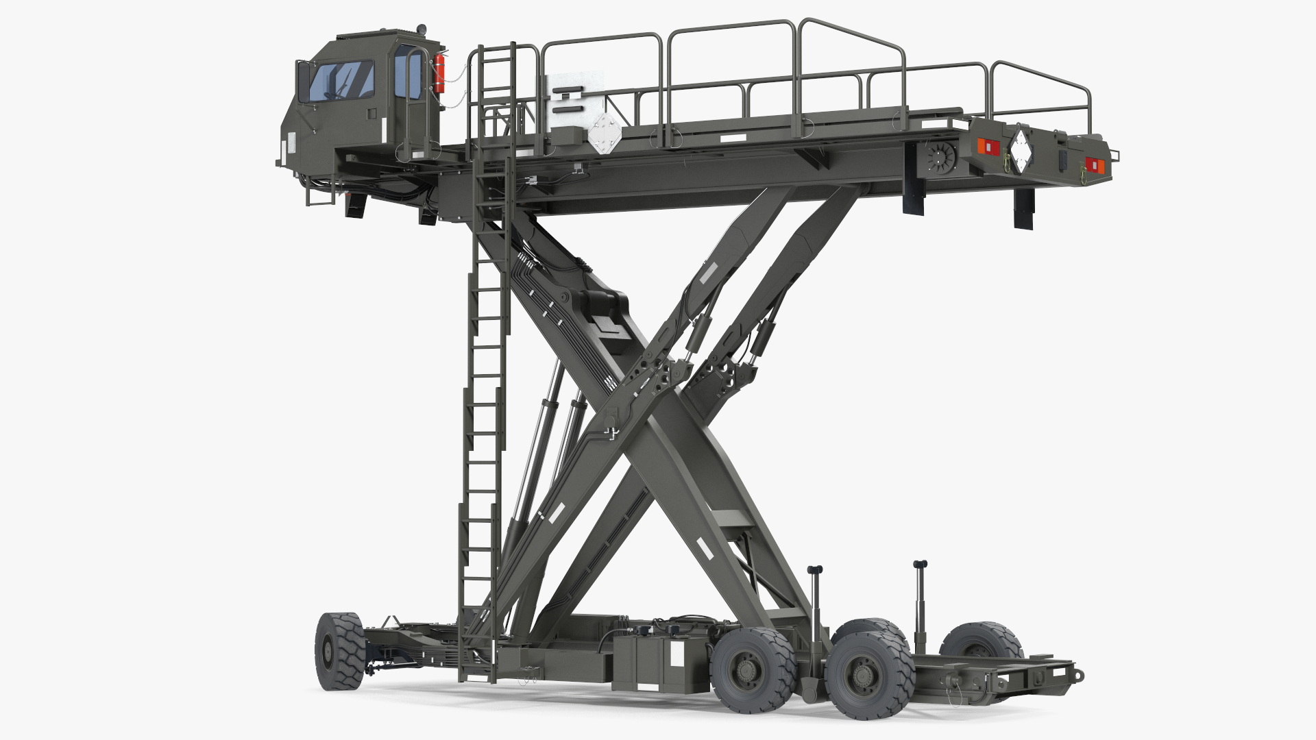 Defense Aircraft Loader New Rigged 3D model