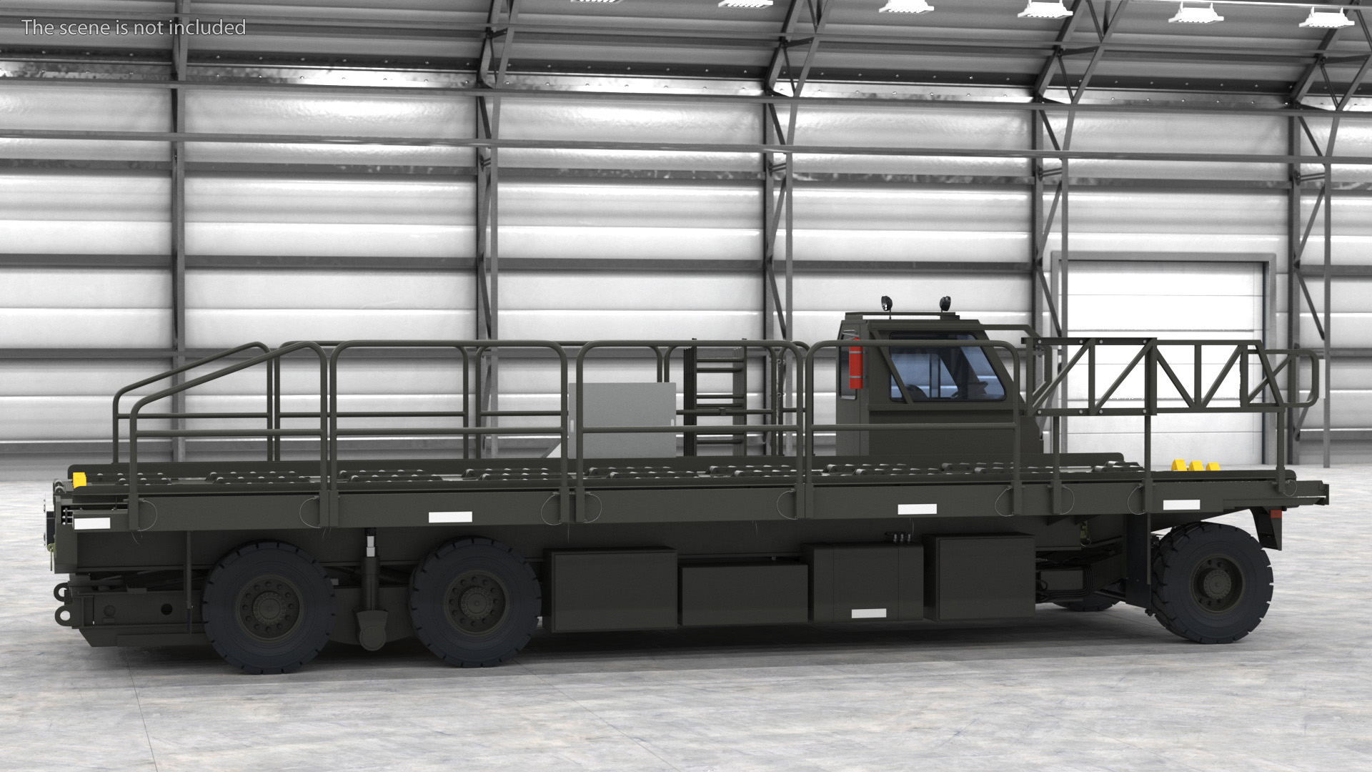 Defense Aircraft Loader New Rigged 3D model