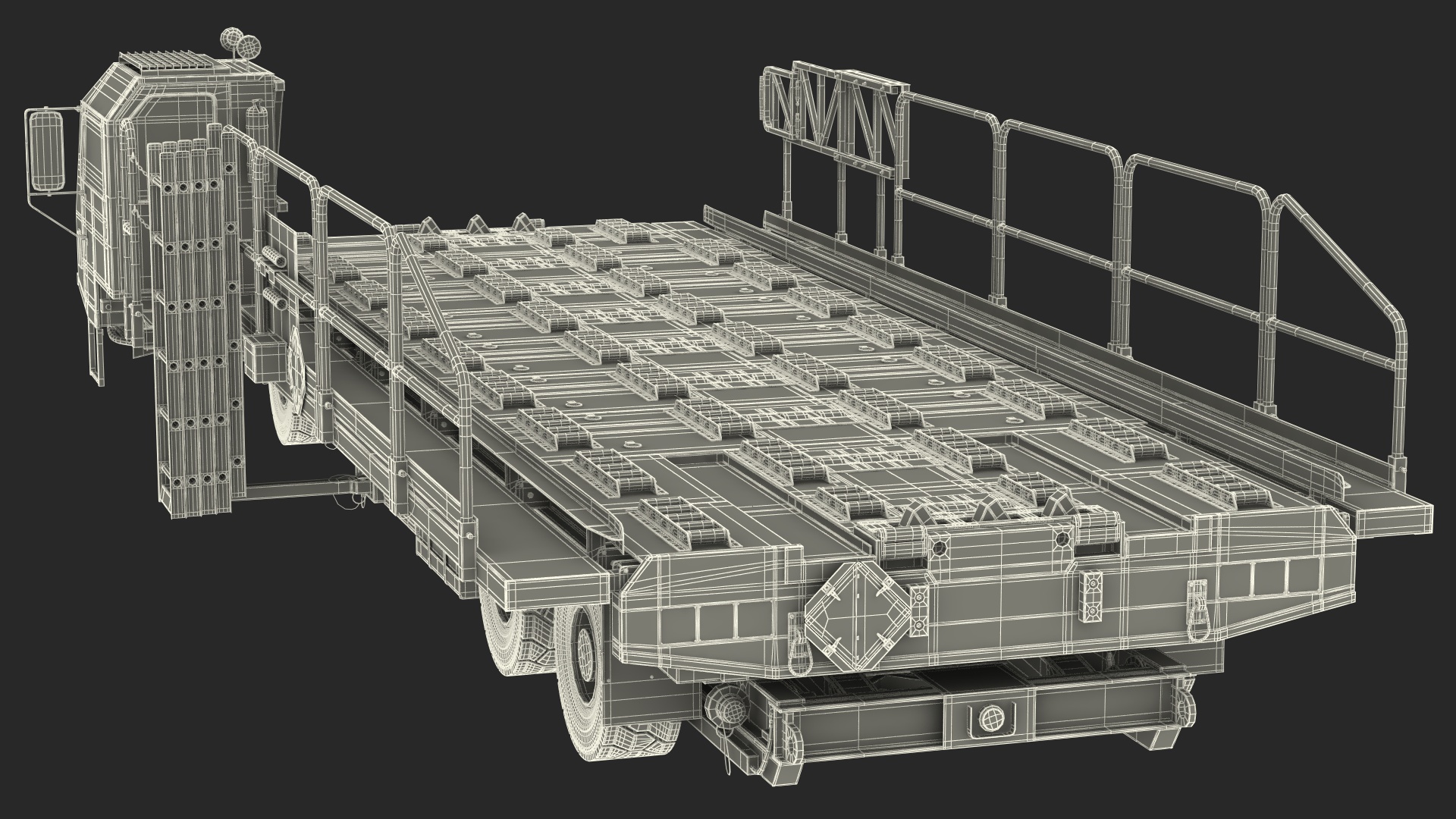 Defense Aircraft Loader New Rigged 3D model
