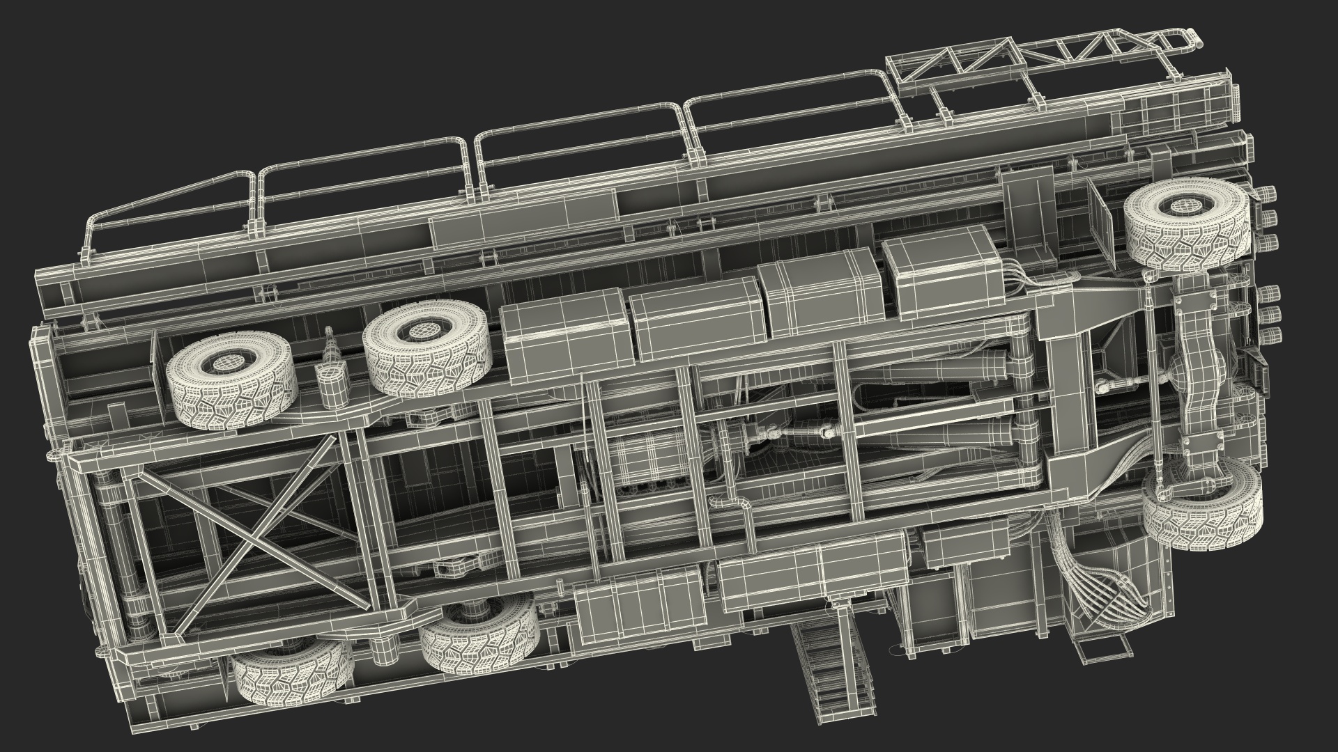 Defense Aircraft Loader New Rigged 3D model