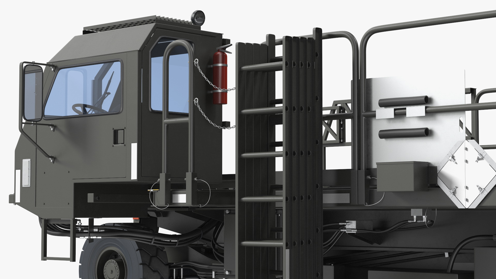 Defense Aircraft Loader New Rigged 3D model