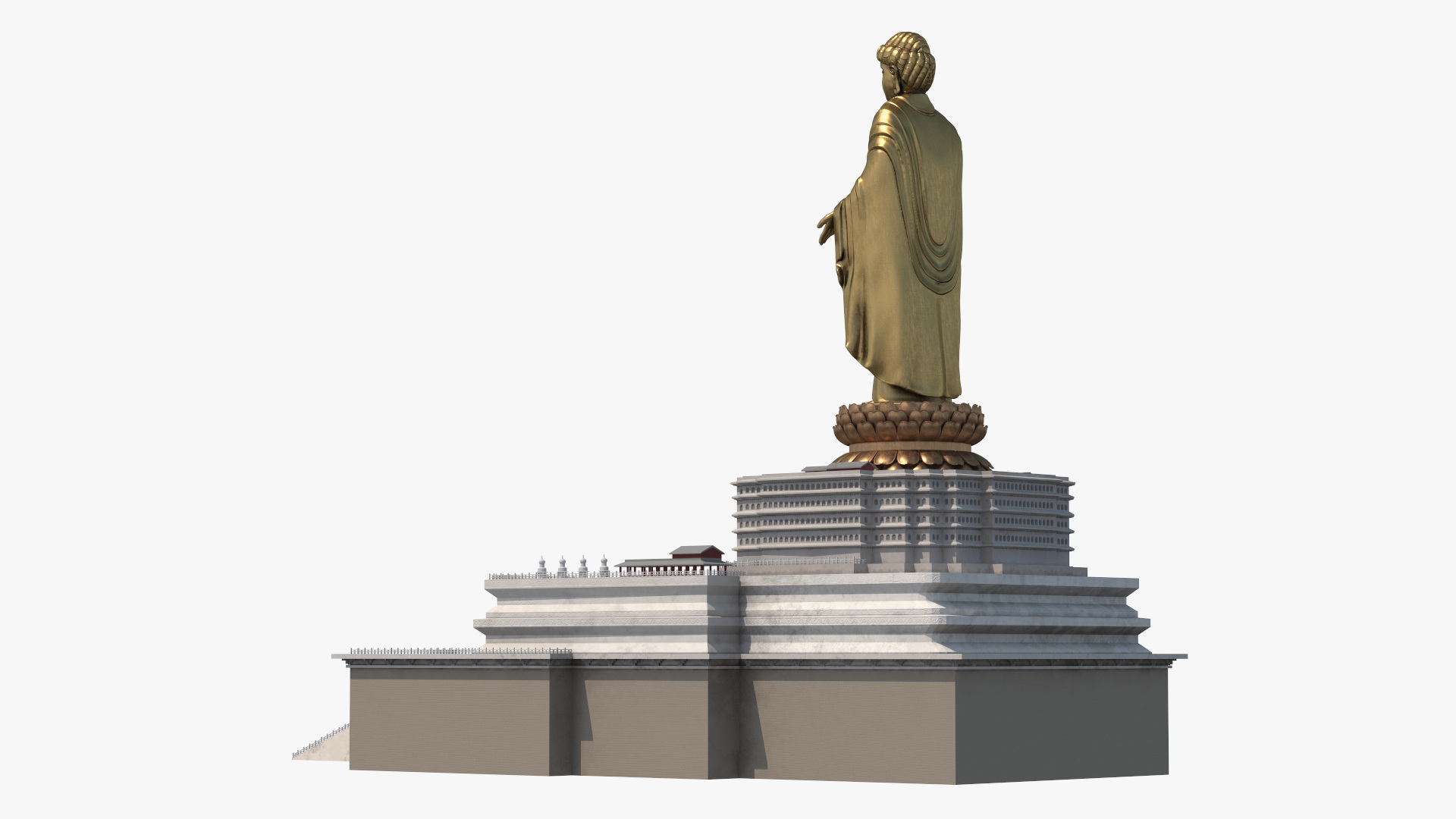 3D model Spring Temple Buddha