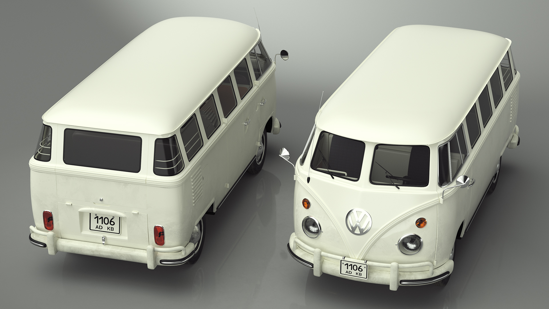 Volkswagen Type 2 Transporter Bus Simple Interior 3D model