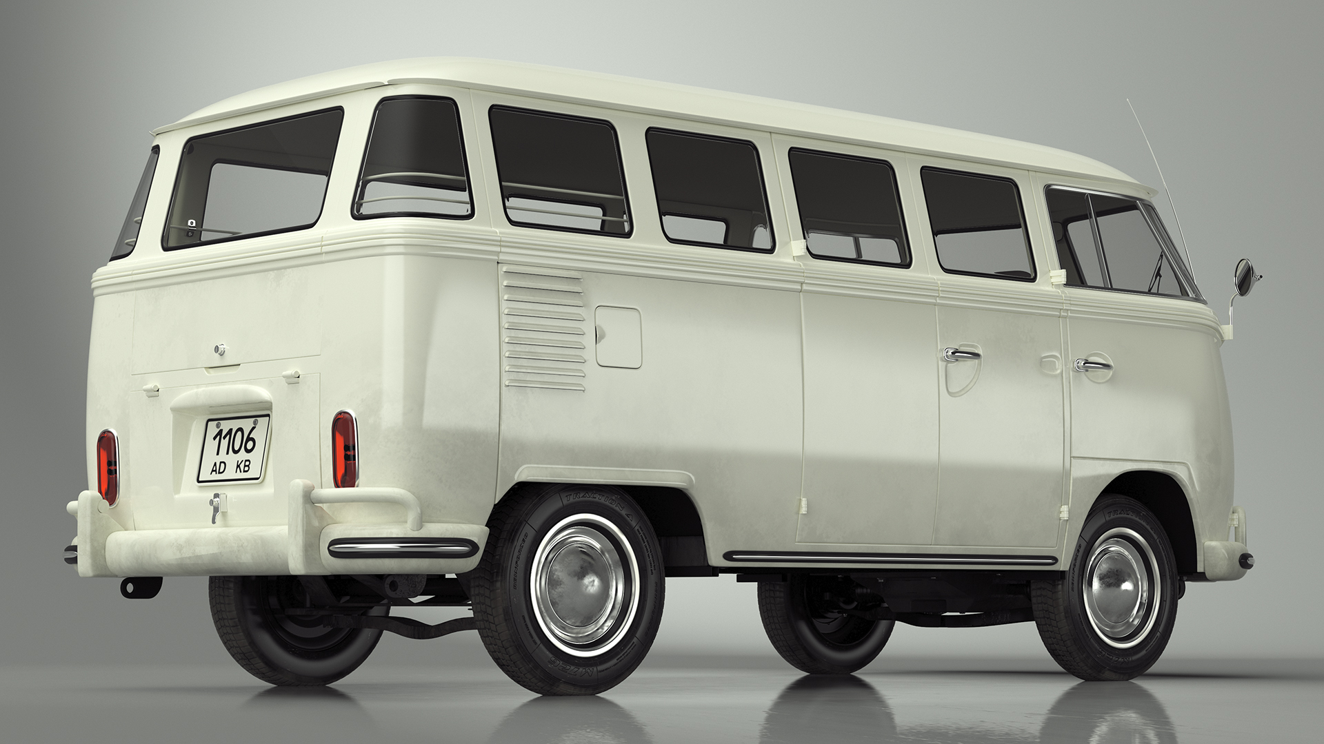 Volkswagen Type 2 Transporter Bus Simple Interior 3D model