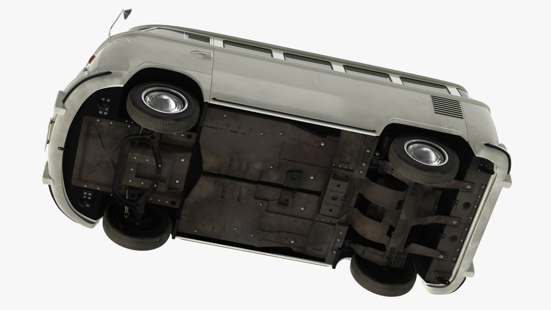 Volkswagen Type 2 Transporter Bus Simple Interior 3D model