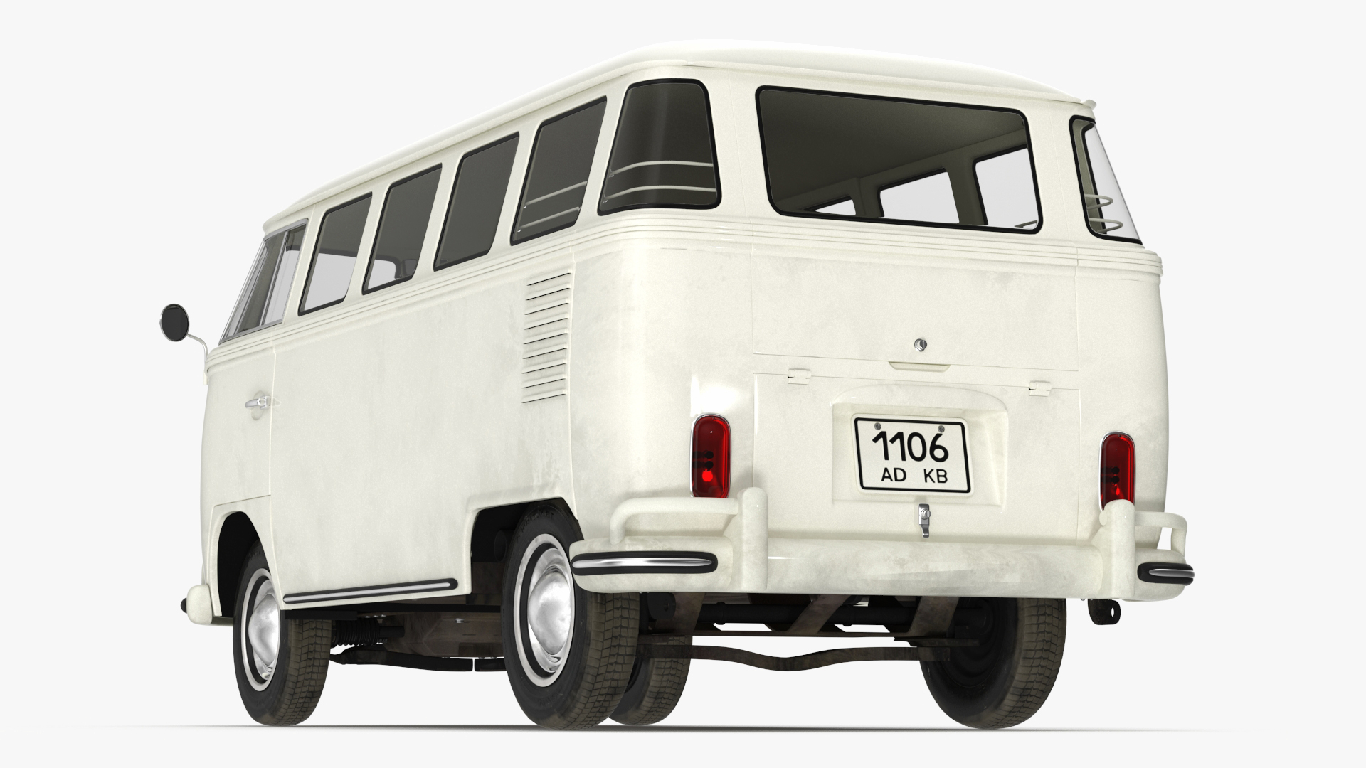 Volkswagen Type 2 Transporter Bus Simple Interior 3D model