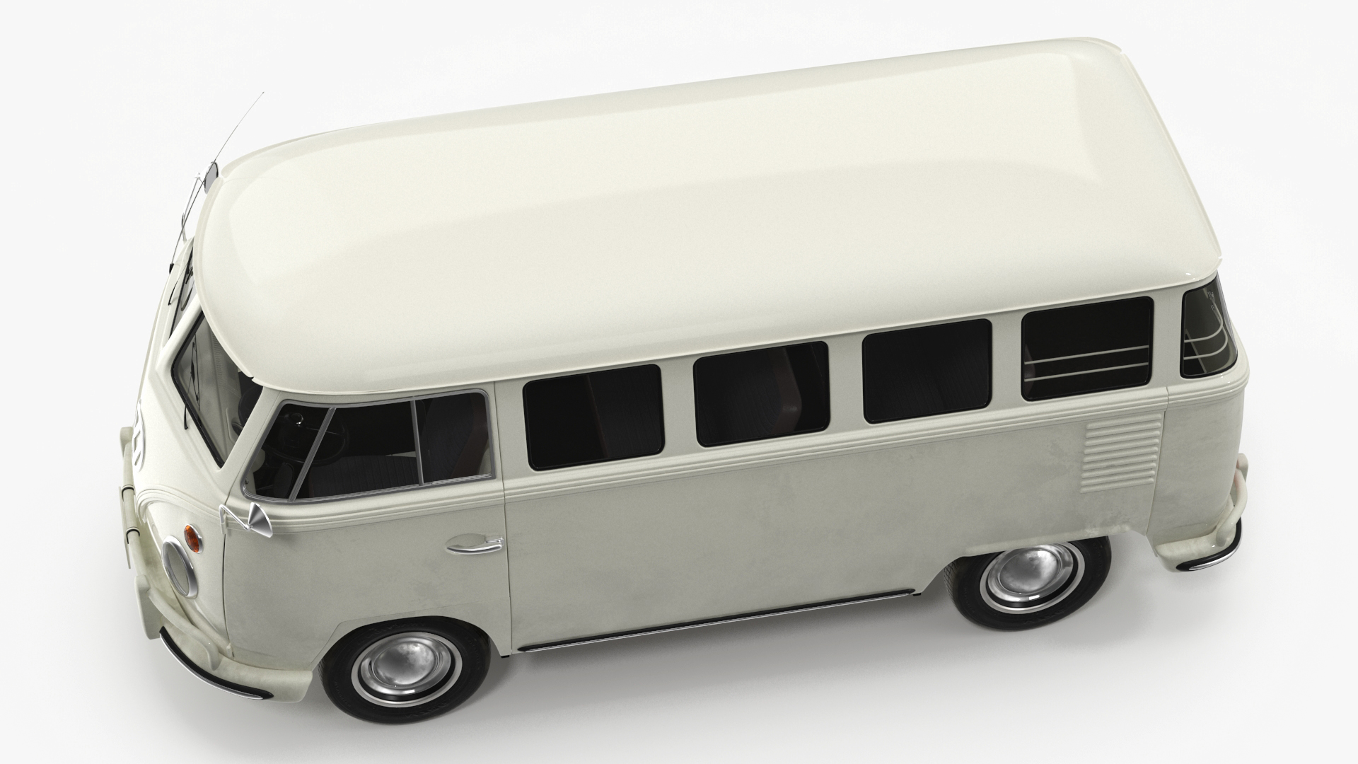 Volkswagen Type 2 Transporter Bus Simple Interior 3D model