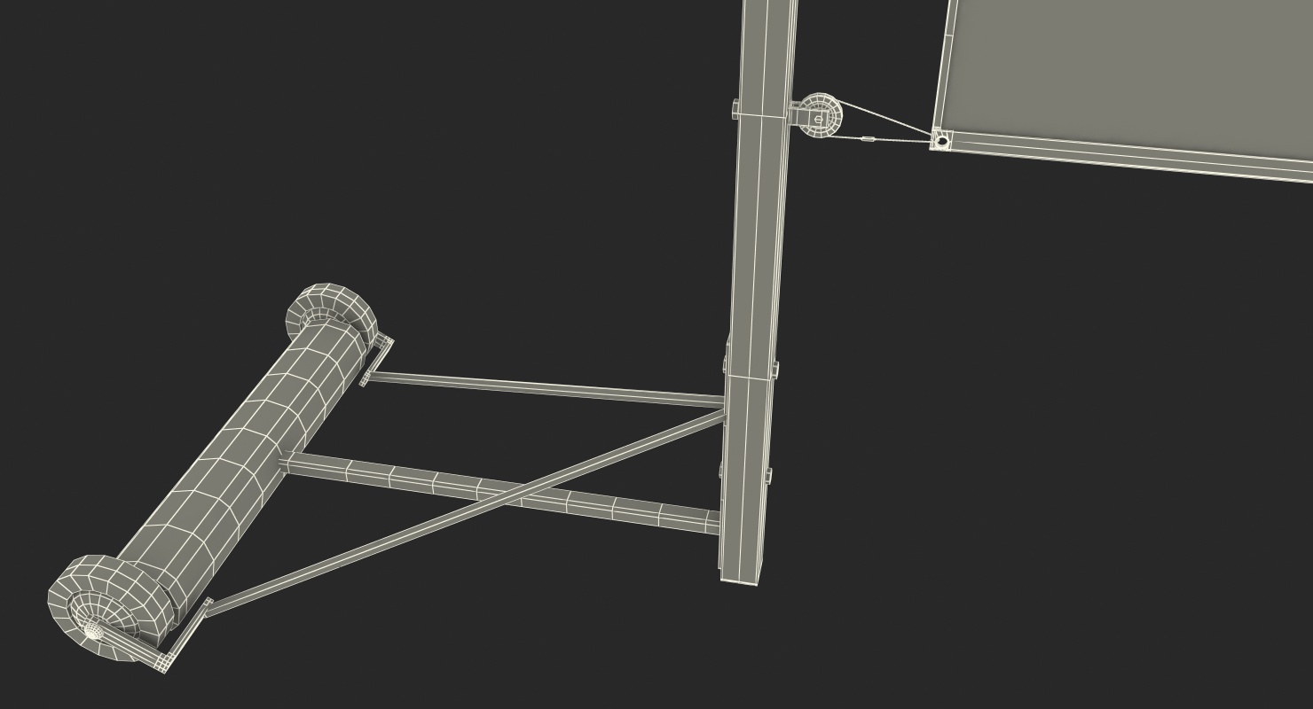 3D Outdoor Badminton Court model