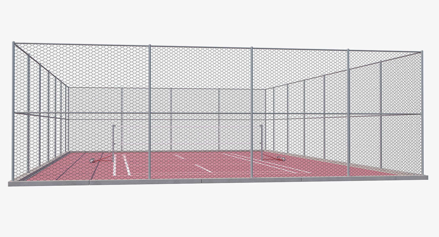 3D Outdoor Badminton Court model