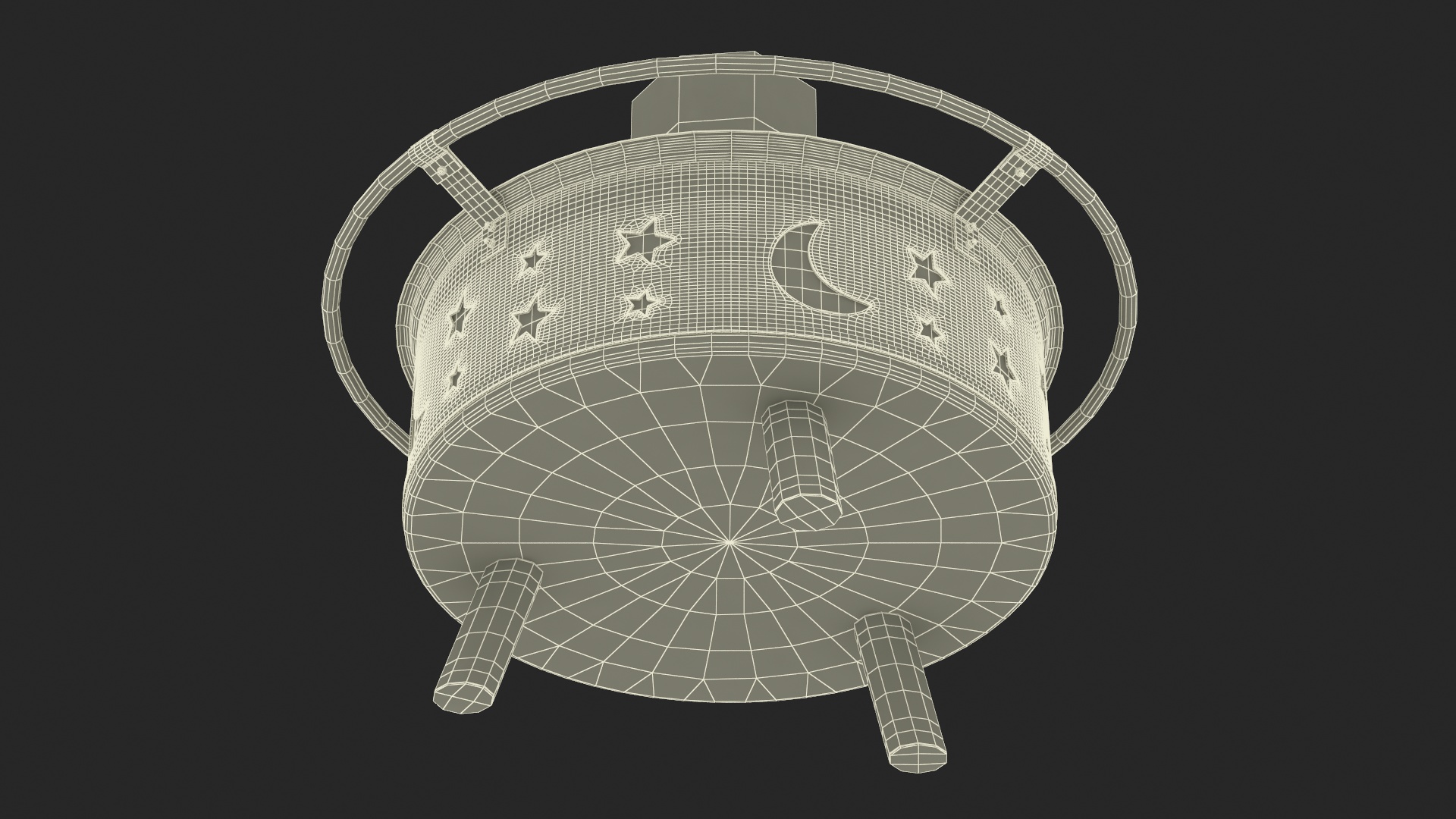 3D model Garden Fire Pit with Fire Open