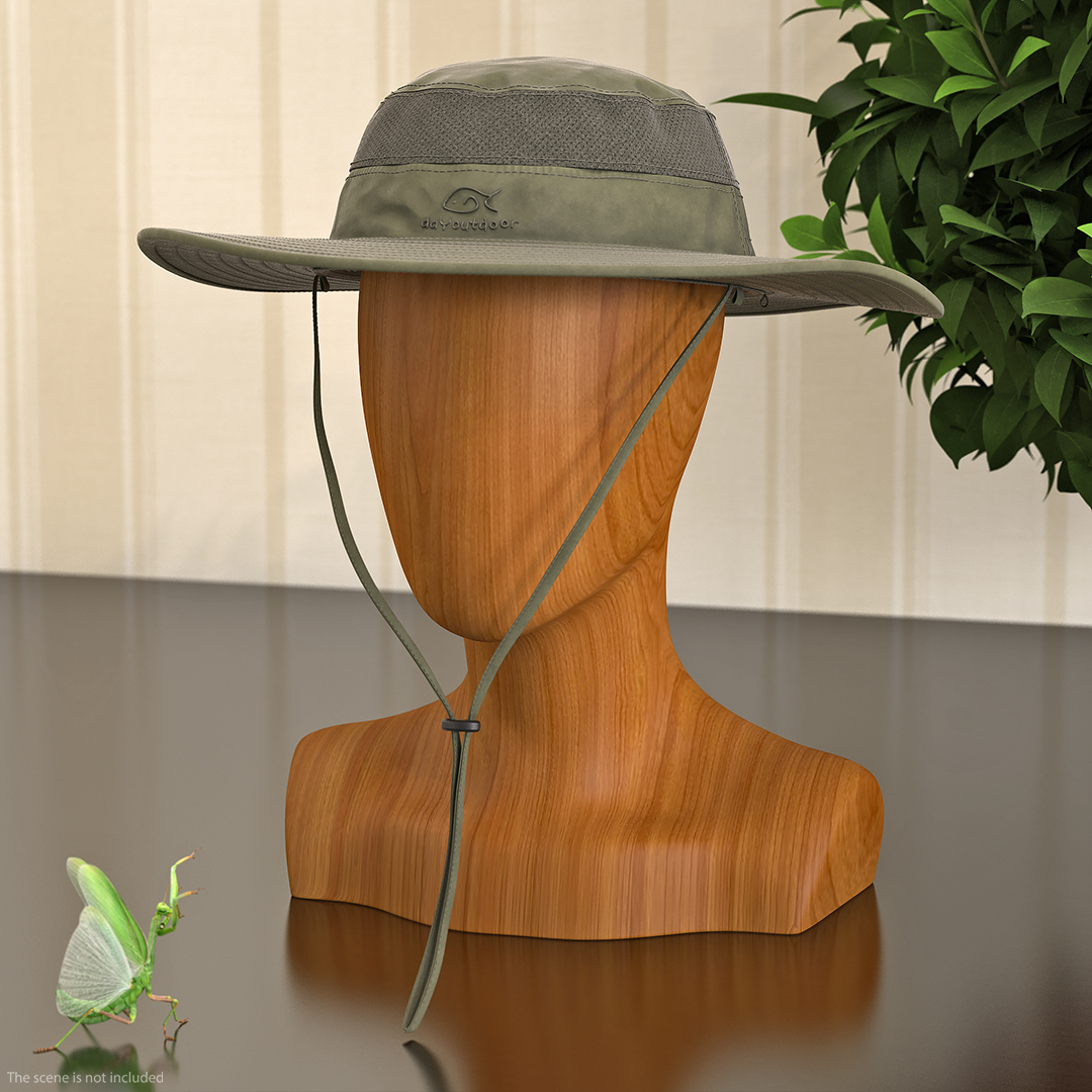3D model Green Outdoor Fishing Hat