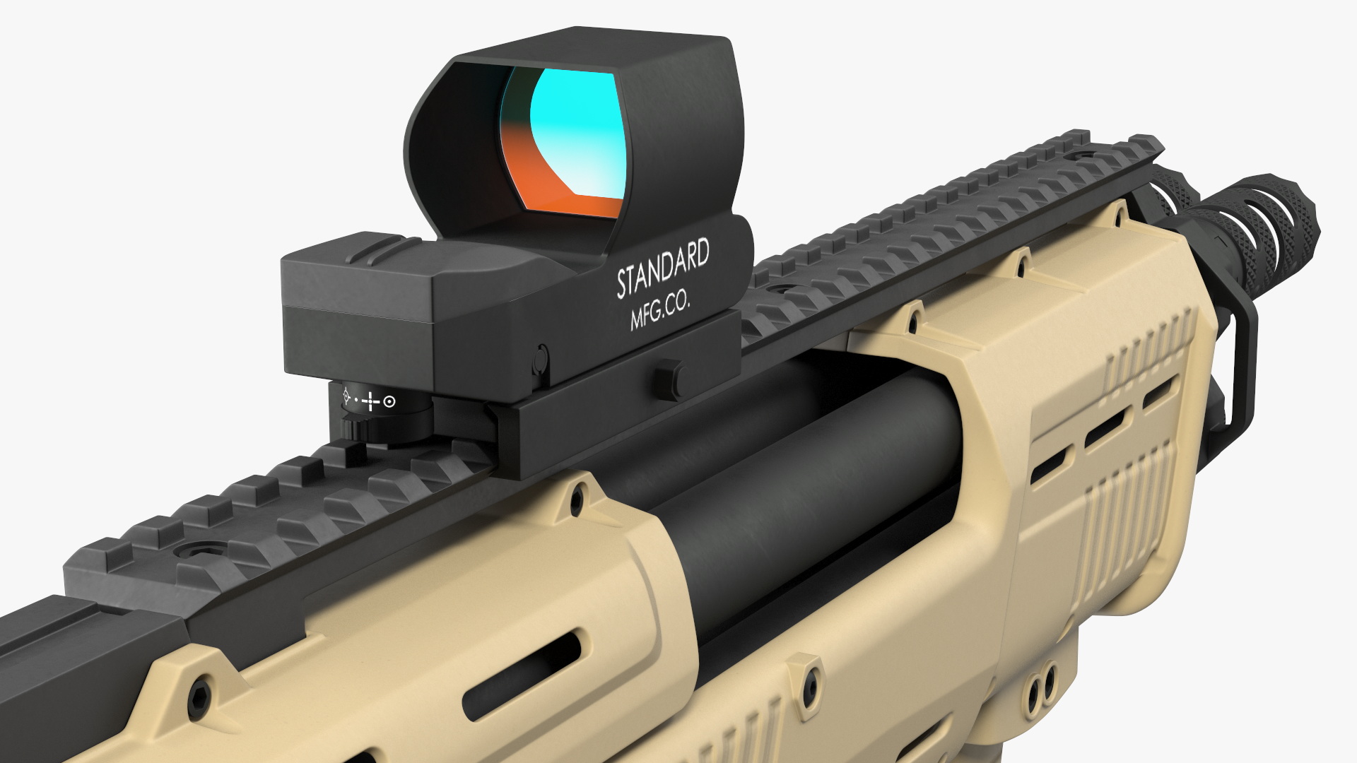 3D model Flat Dark Earth MFG 12 Gauge Pump Rigged