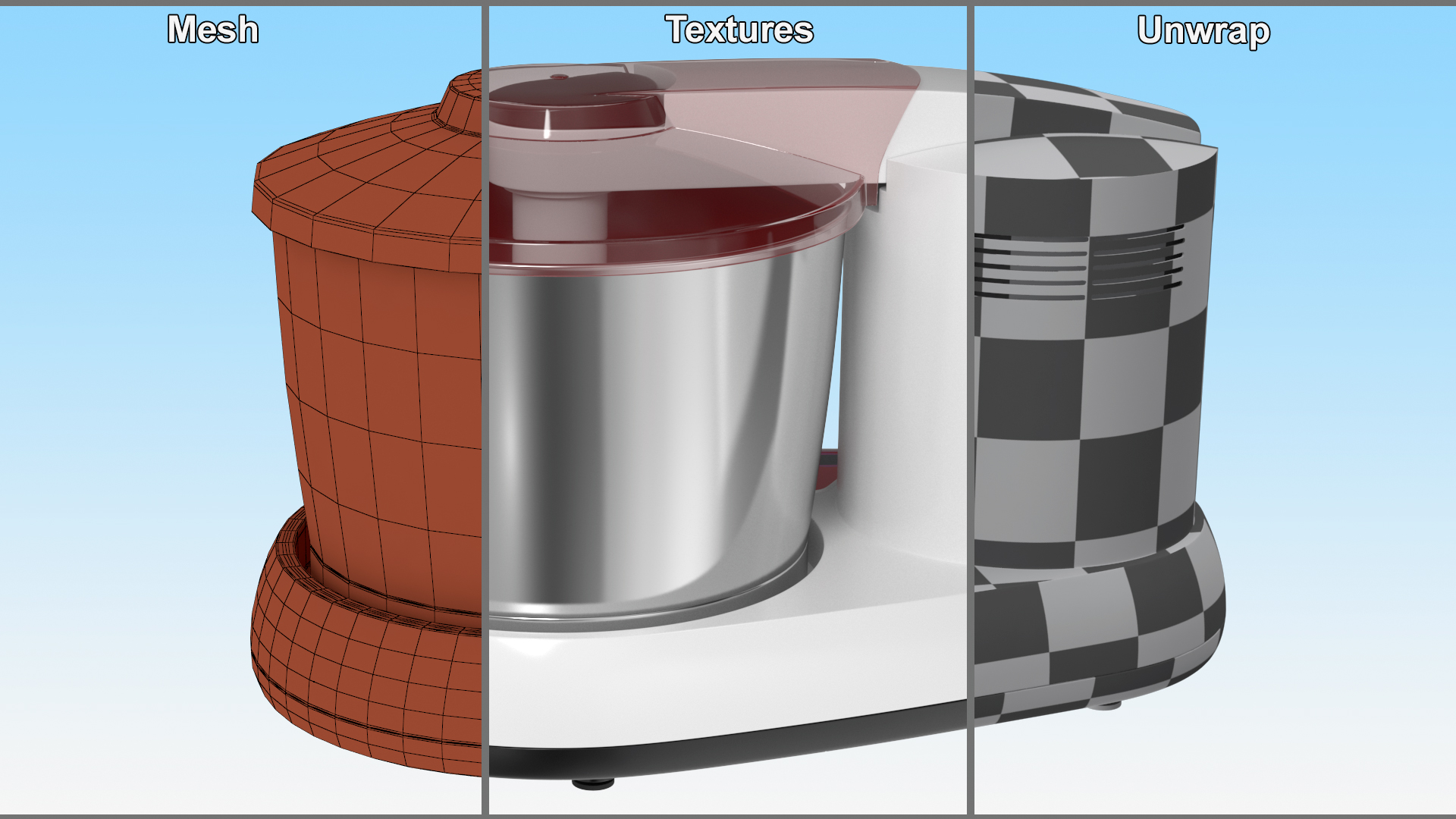 3D Chocolate Melangeur Red model