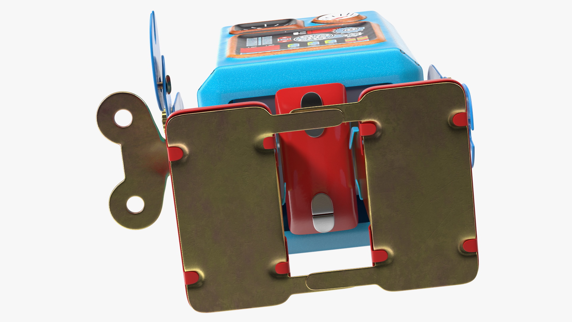 3D Metal Walking Tin Toy Retro Robot model