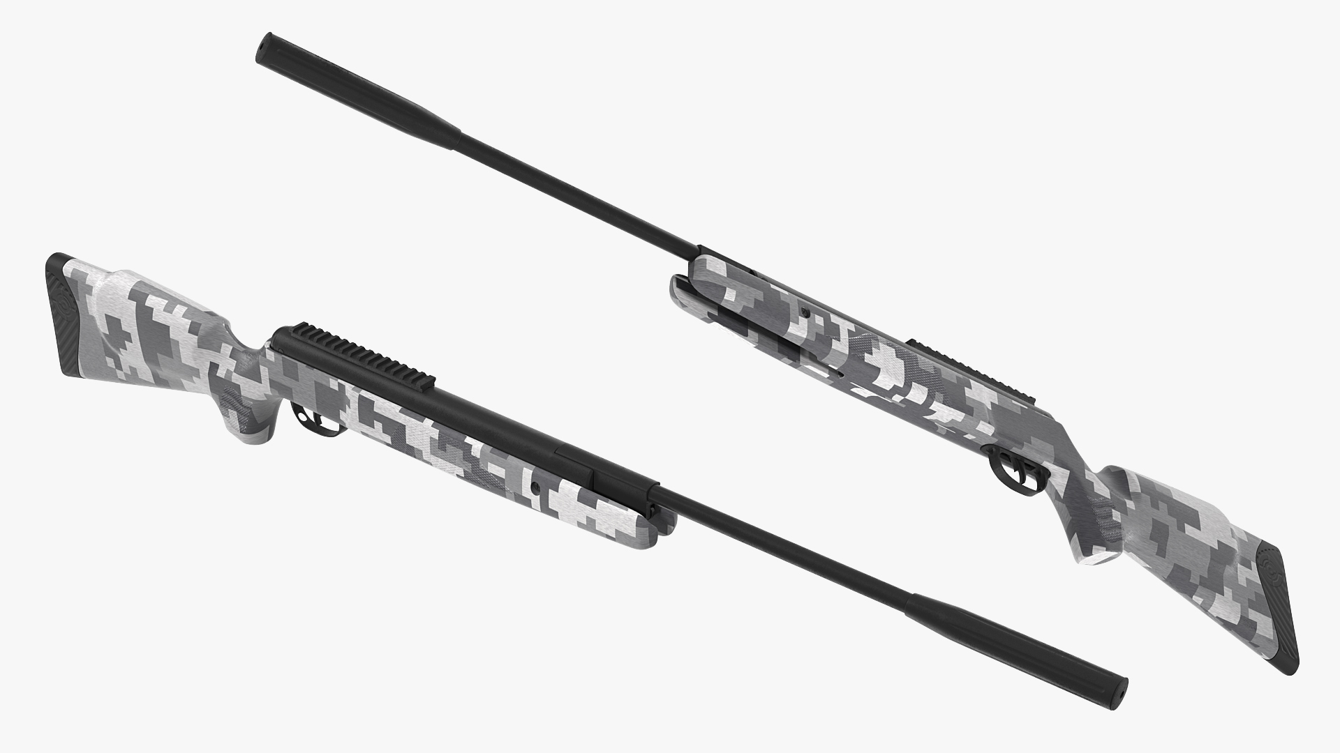 3D Camouflage Air Rifle Generic model