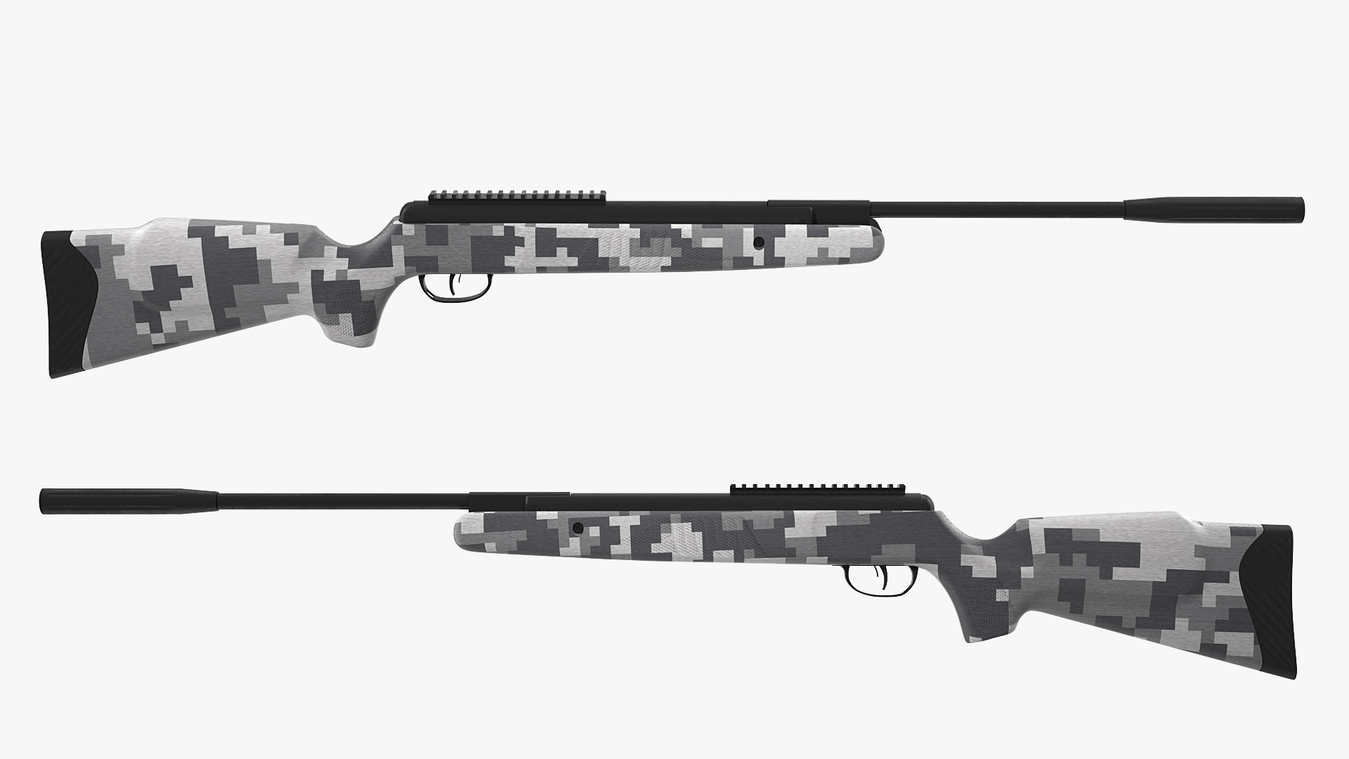3D Camouflage Air Rifle Generic model