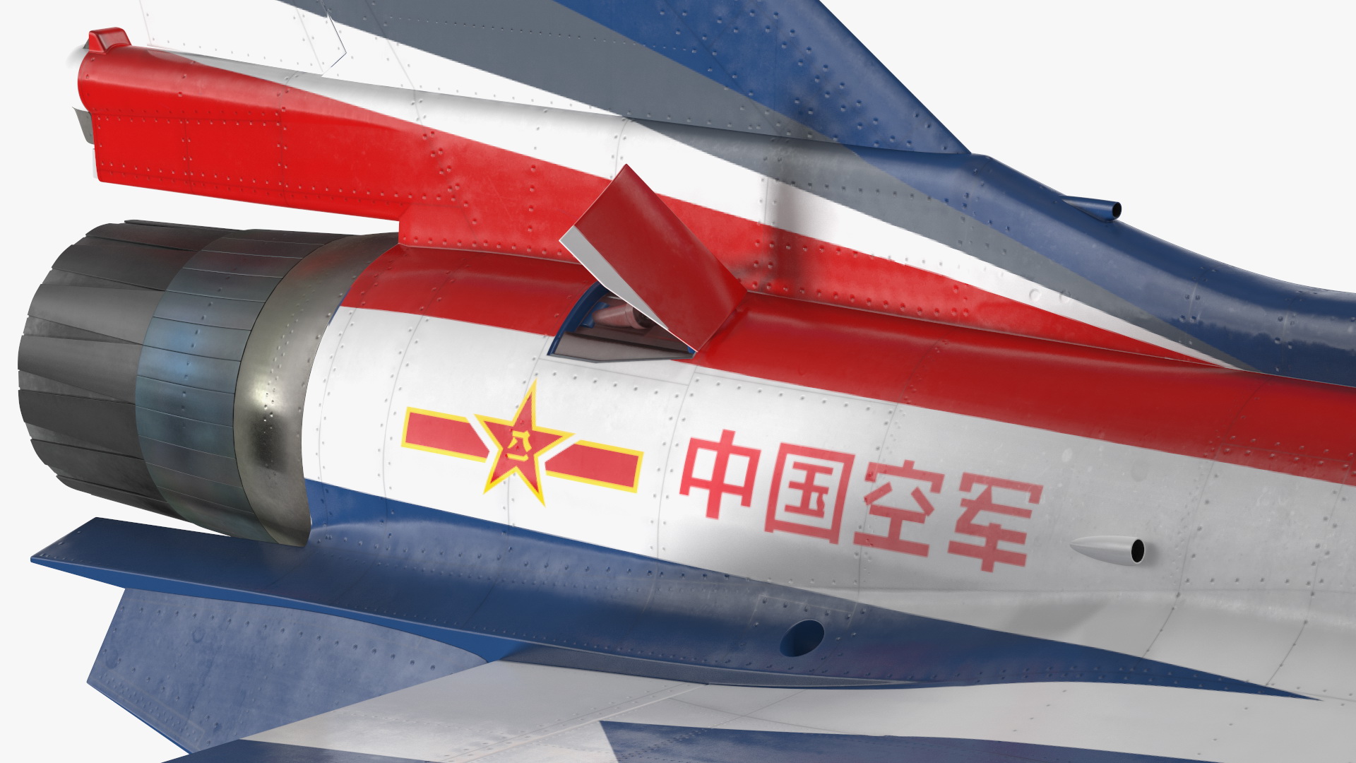 Chengdu J10 S Aerobatic Tandem Exterior Only 3D model