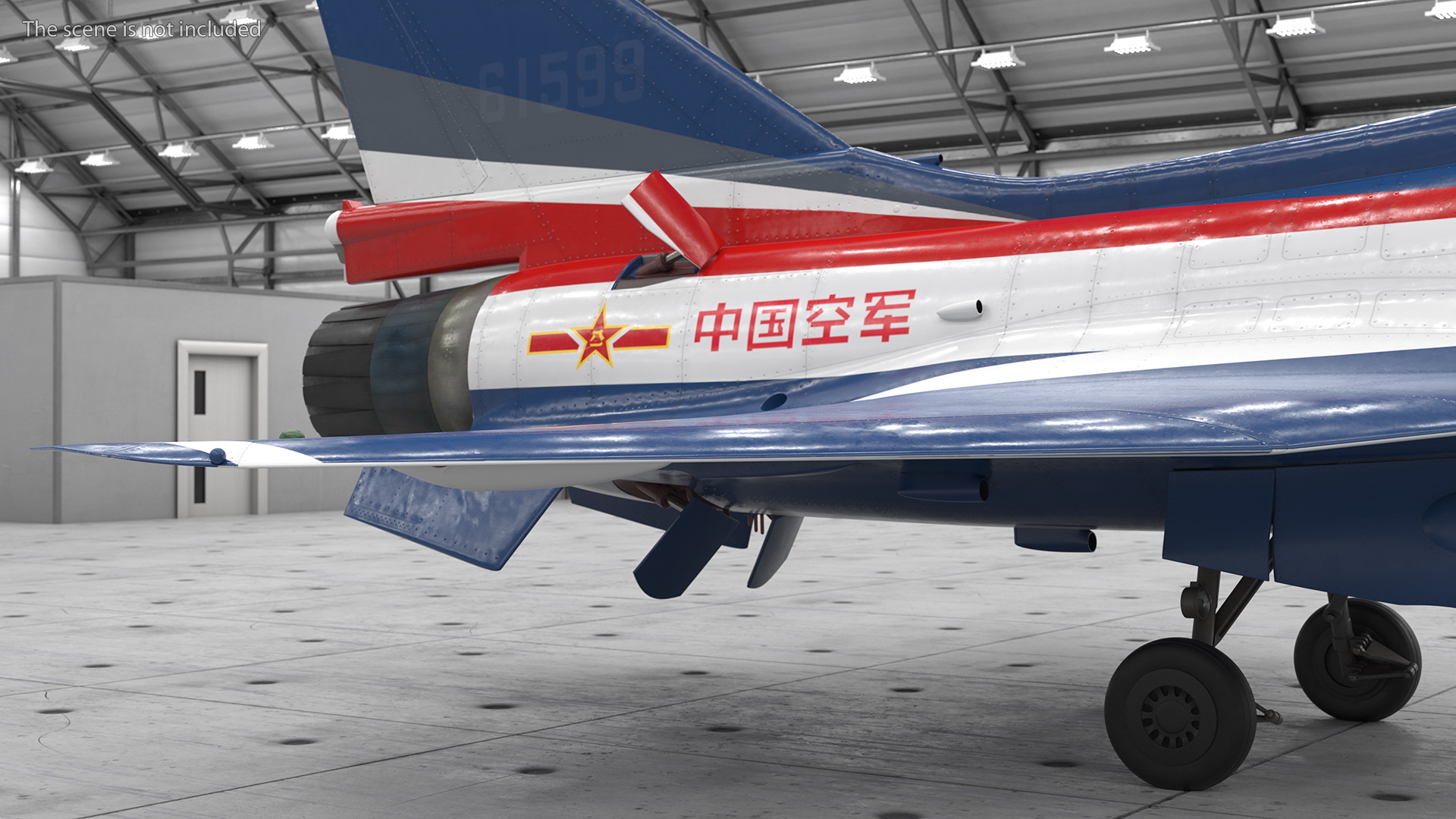 Chengdu J10 S Aerobatic Tandem Exterior Only 3D model