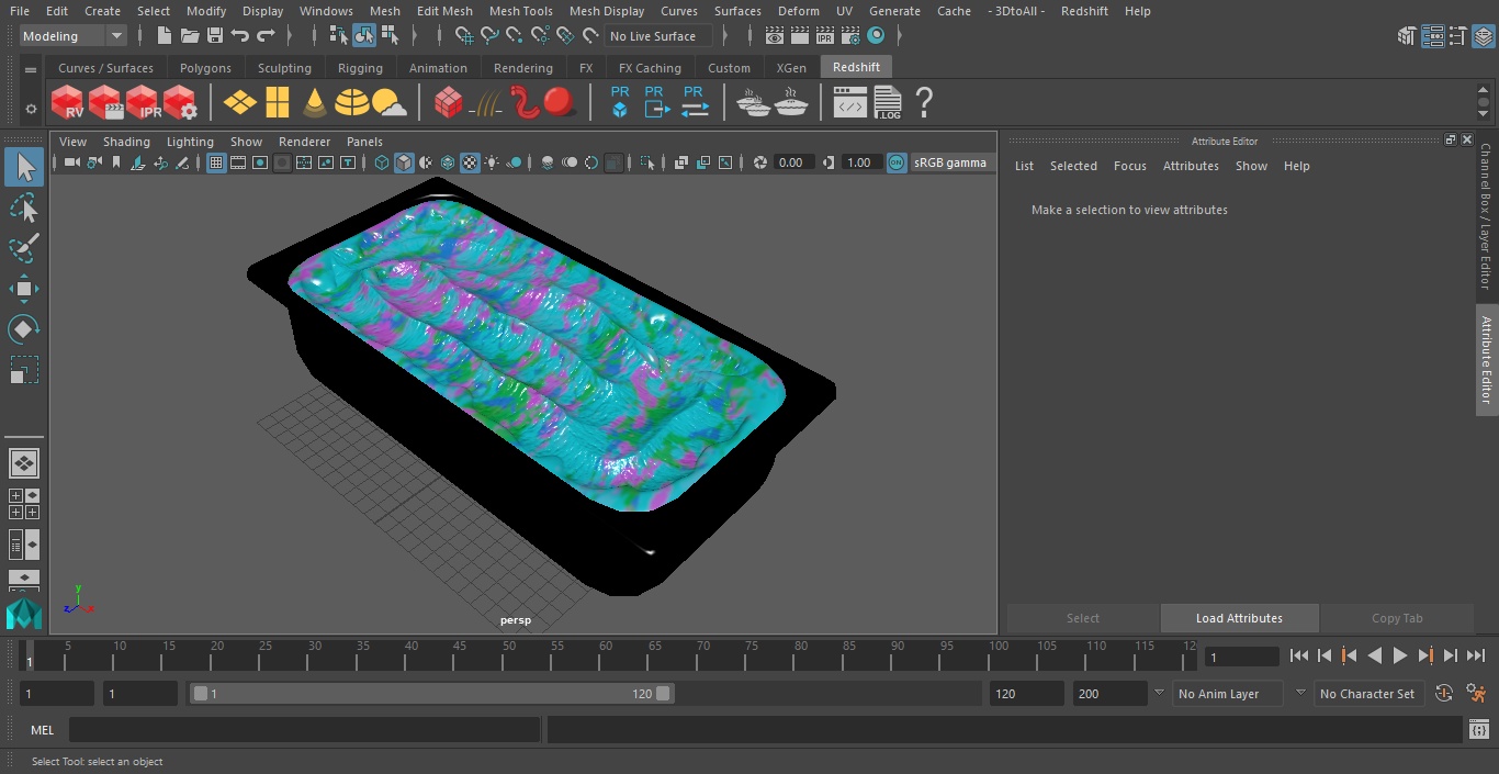 3D Colorful Ice Cream Tray model