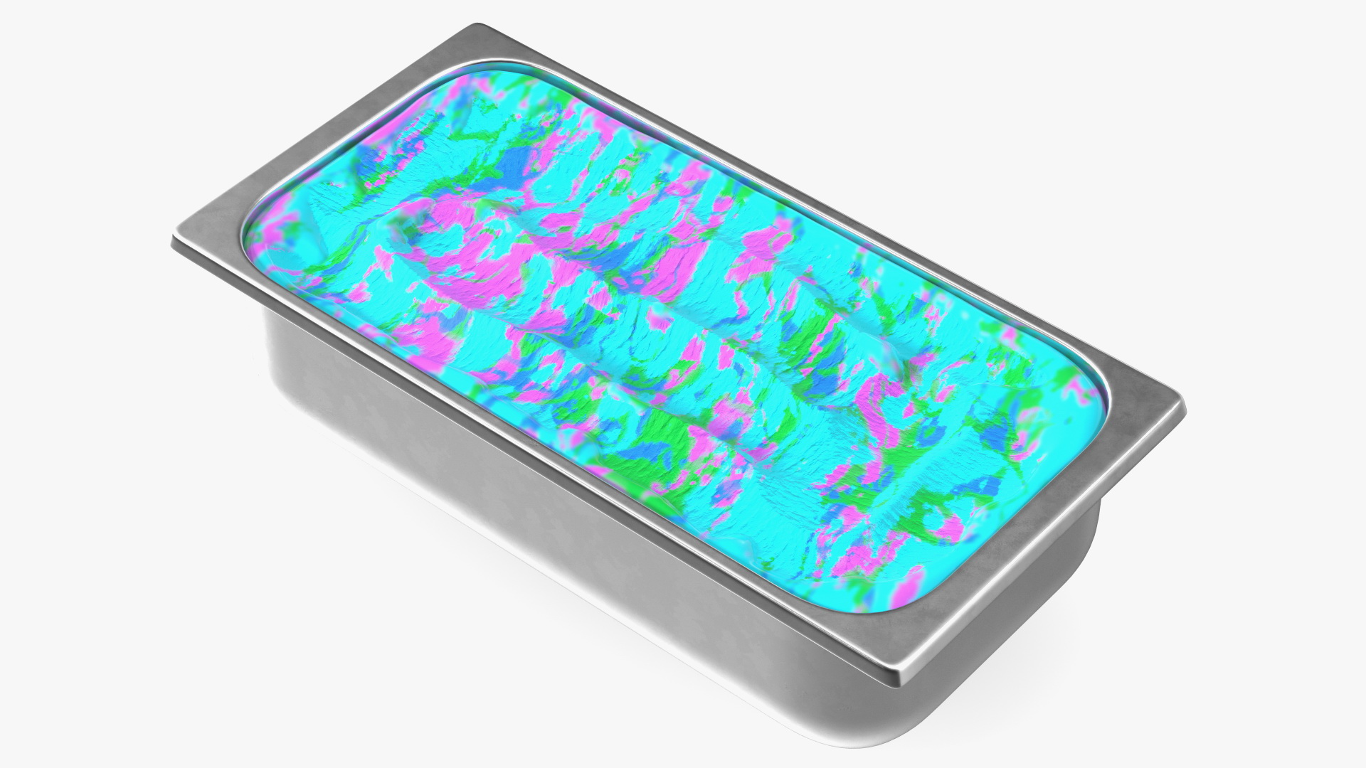 3D Colorful Ice Cream Tray model
