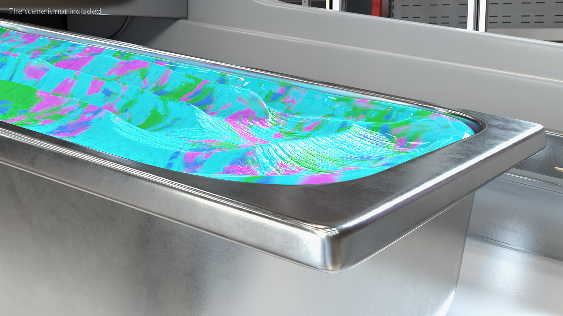 3D Colorful Ice Cream Tray model