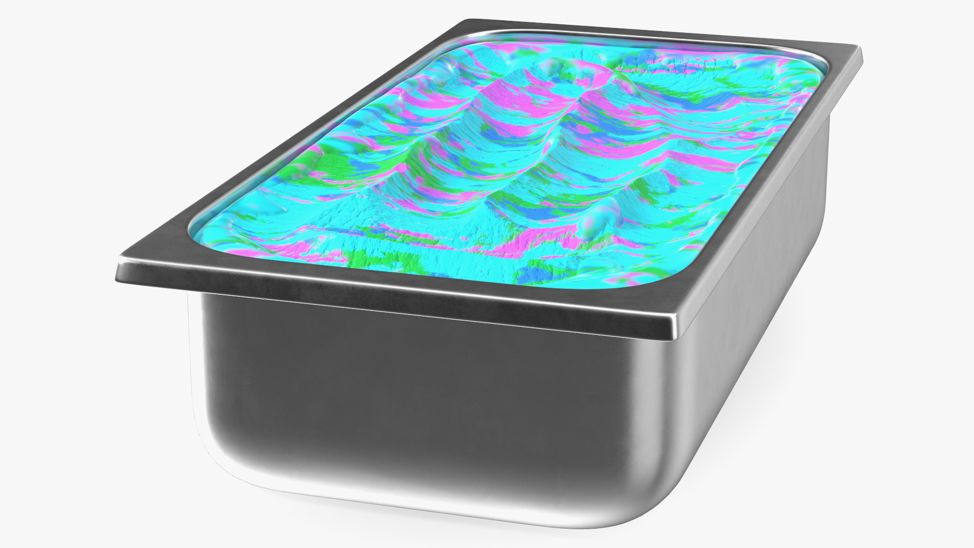 3D Colorful Ice Cream Tray model