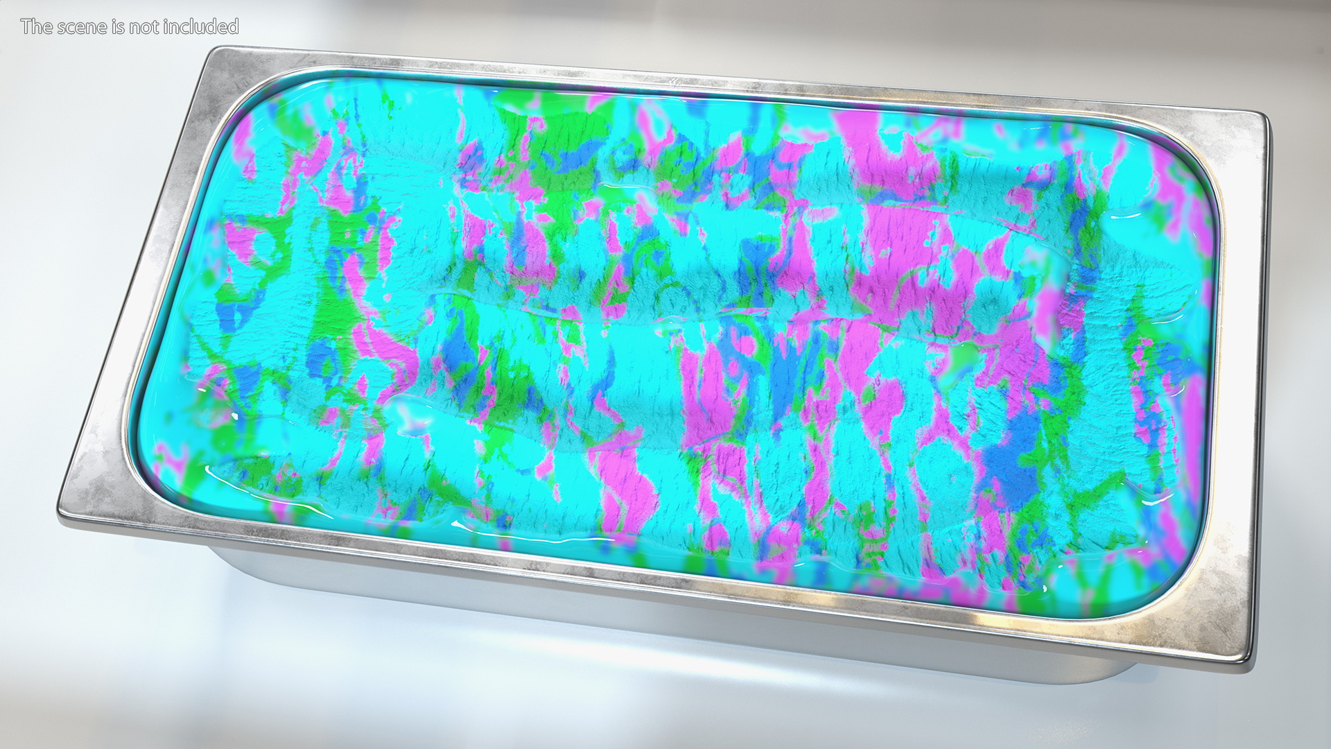 3D Colorful Ice Cream Tray model