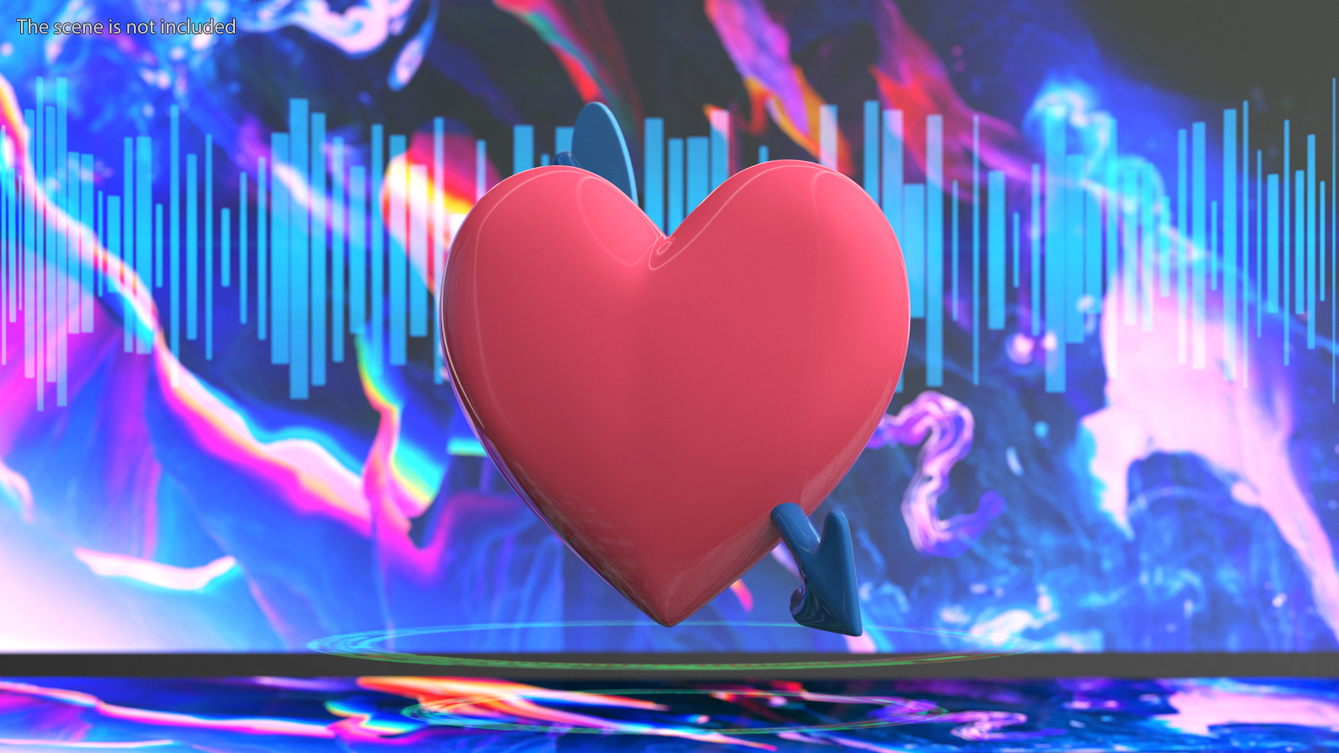 Heart with Arrow Emoji 3D