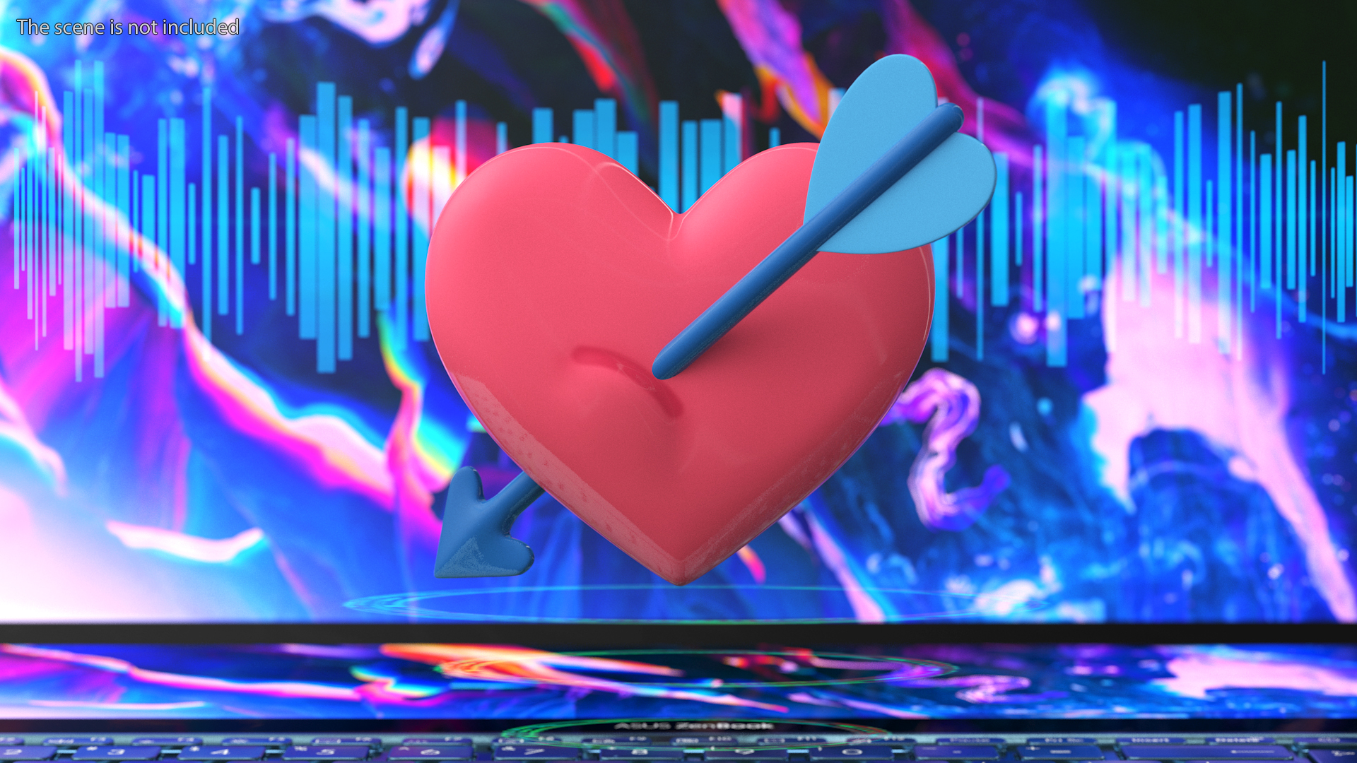 Heart with Arrow Emoji 3D