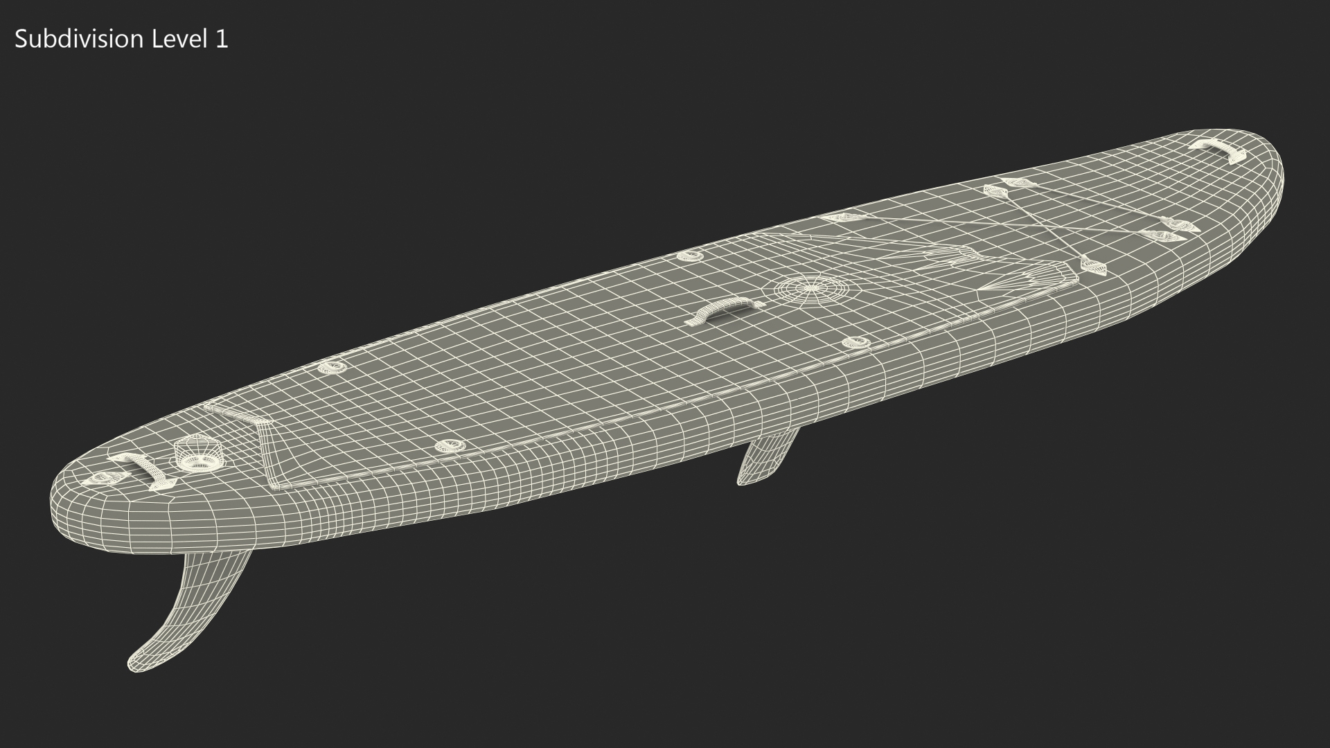 3D model SUP Board Gladiator White