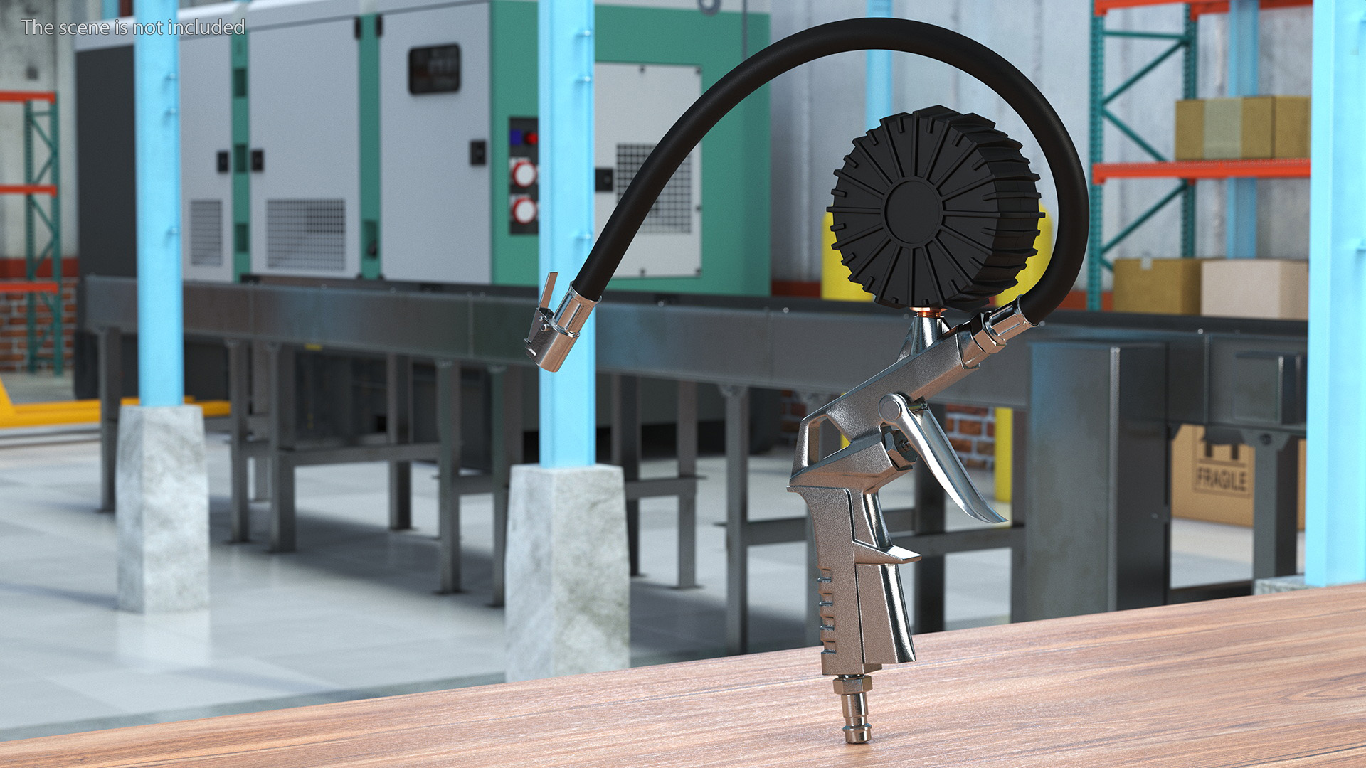 3D Tire Inflator Dial Pressure Gauge Air Compressor model