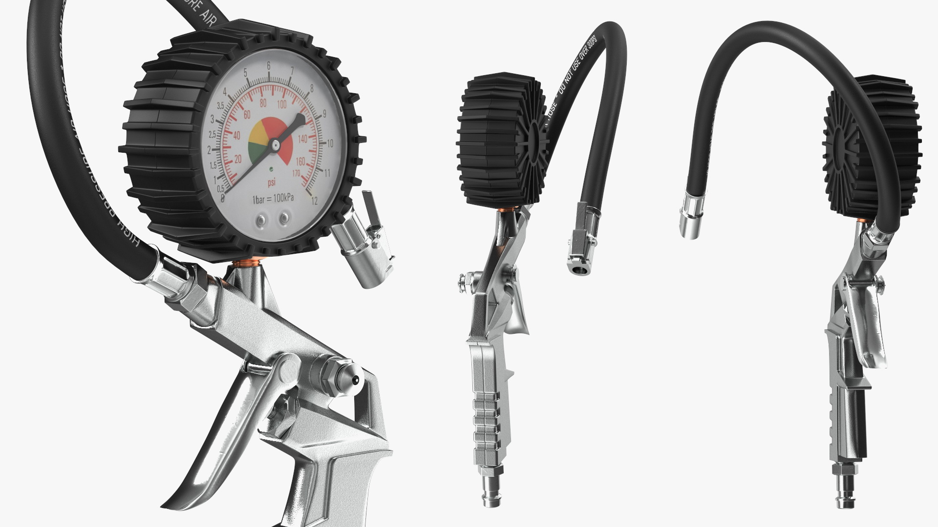 3D Tire Inflator Dial Pressure Gauge Air Compressor model