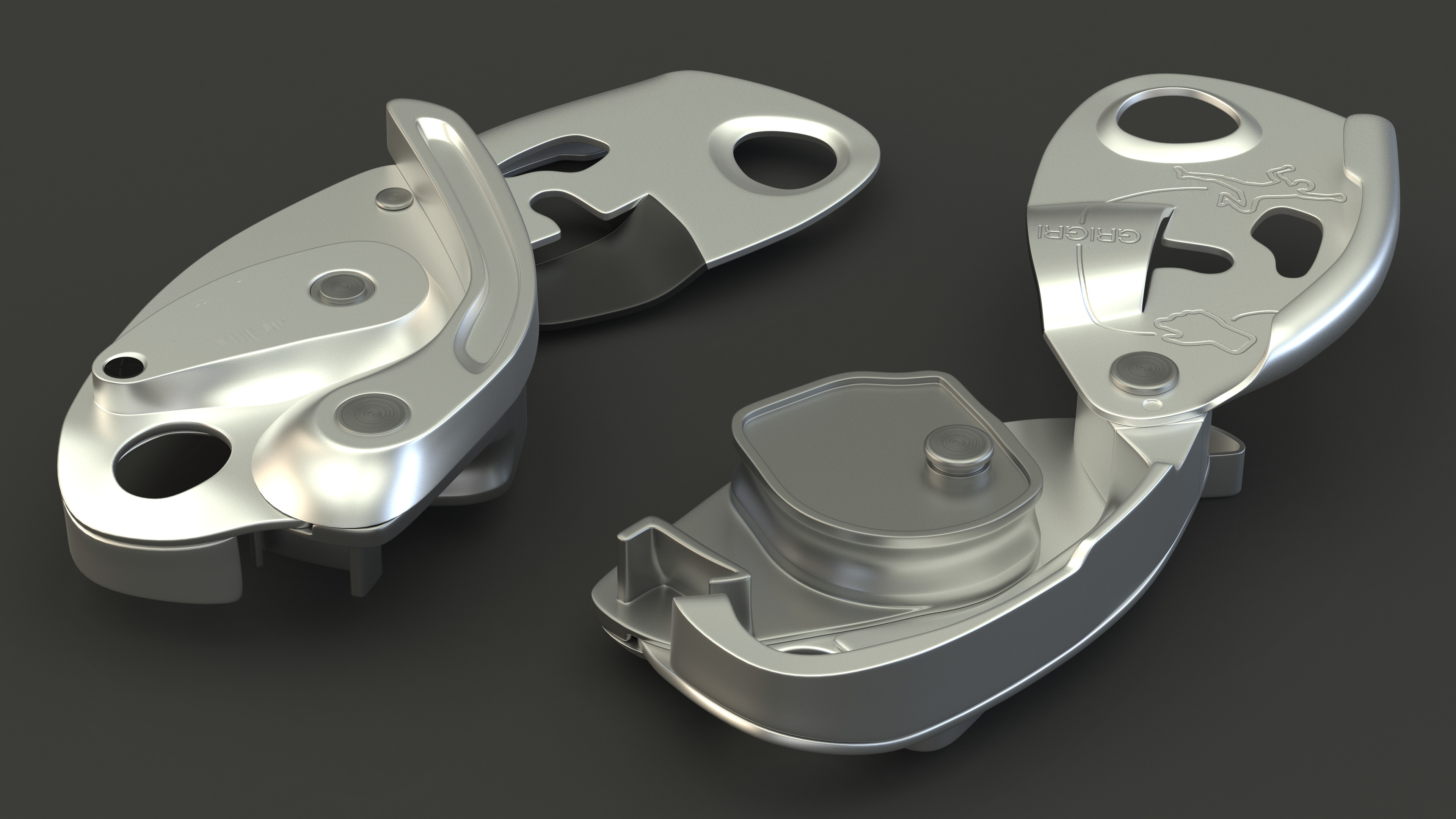 3D Descender Gri Gri Metallic Open