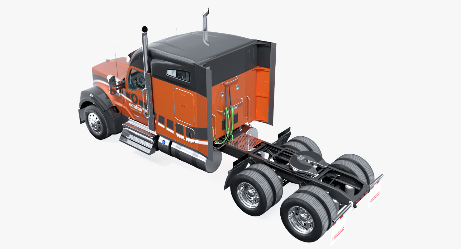 3D model Kenworth W990 Rigged