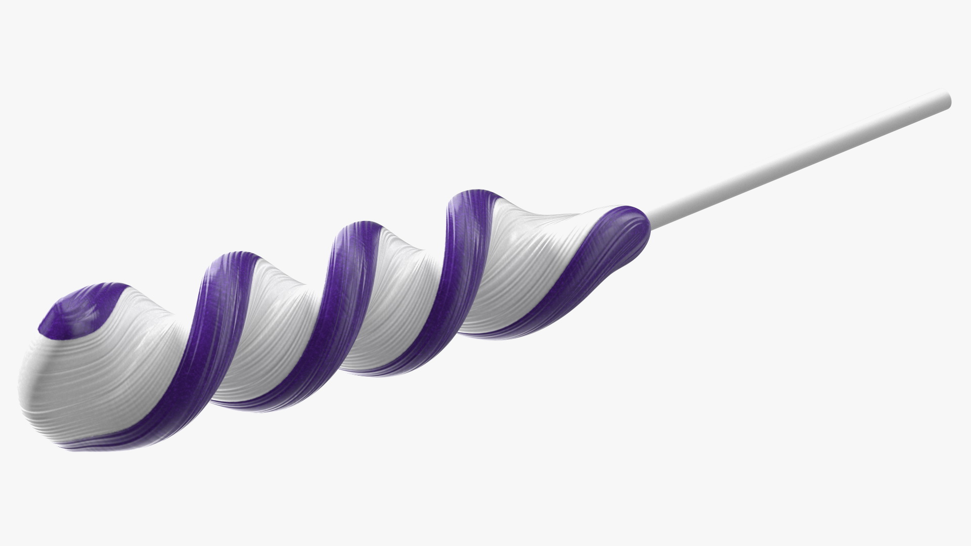 3D model Colorful Striped Lollipop on a Stick Set