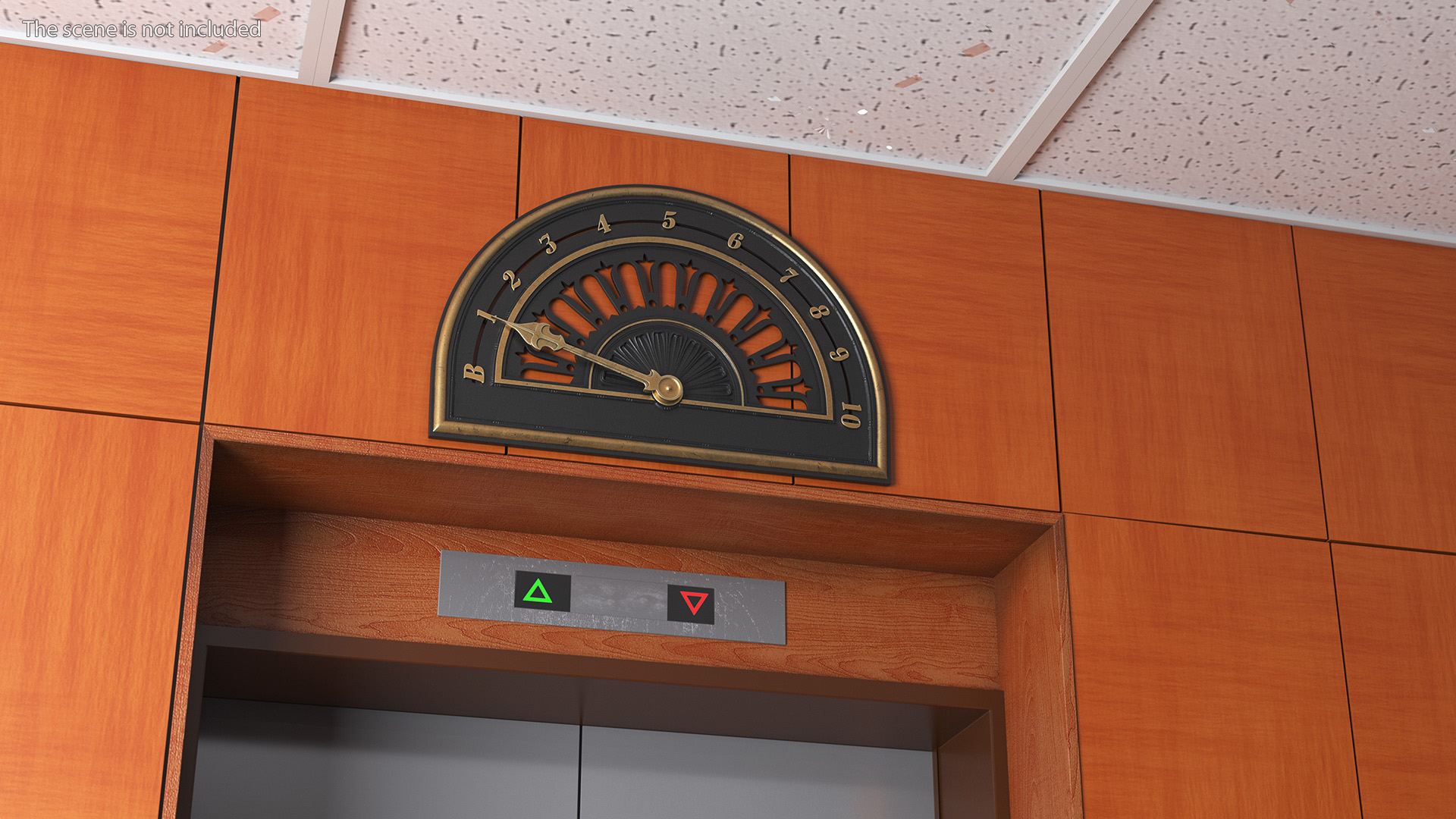 Vintage Elevator Floor Indicator 3D